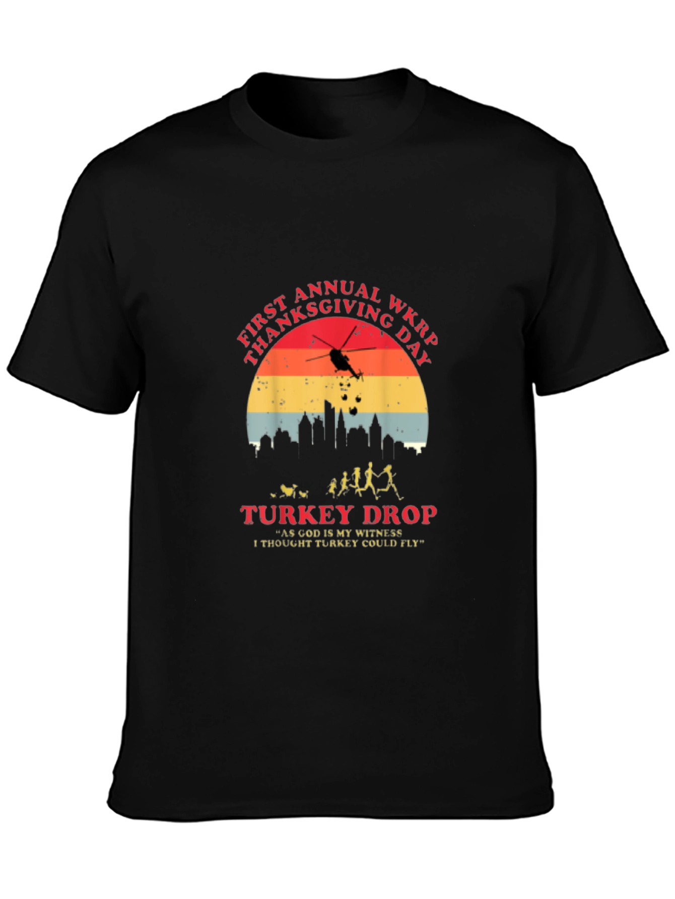 WKRP Thanksgiving Turkey Drop T-Shirt