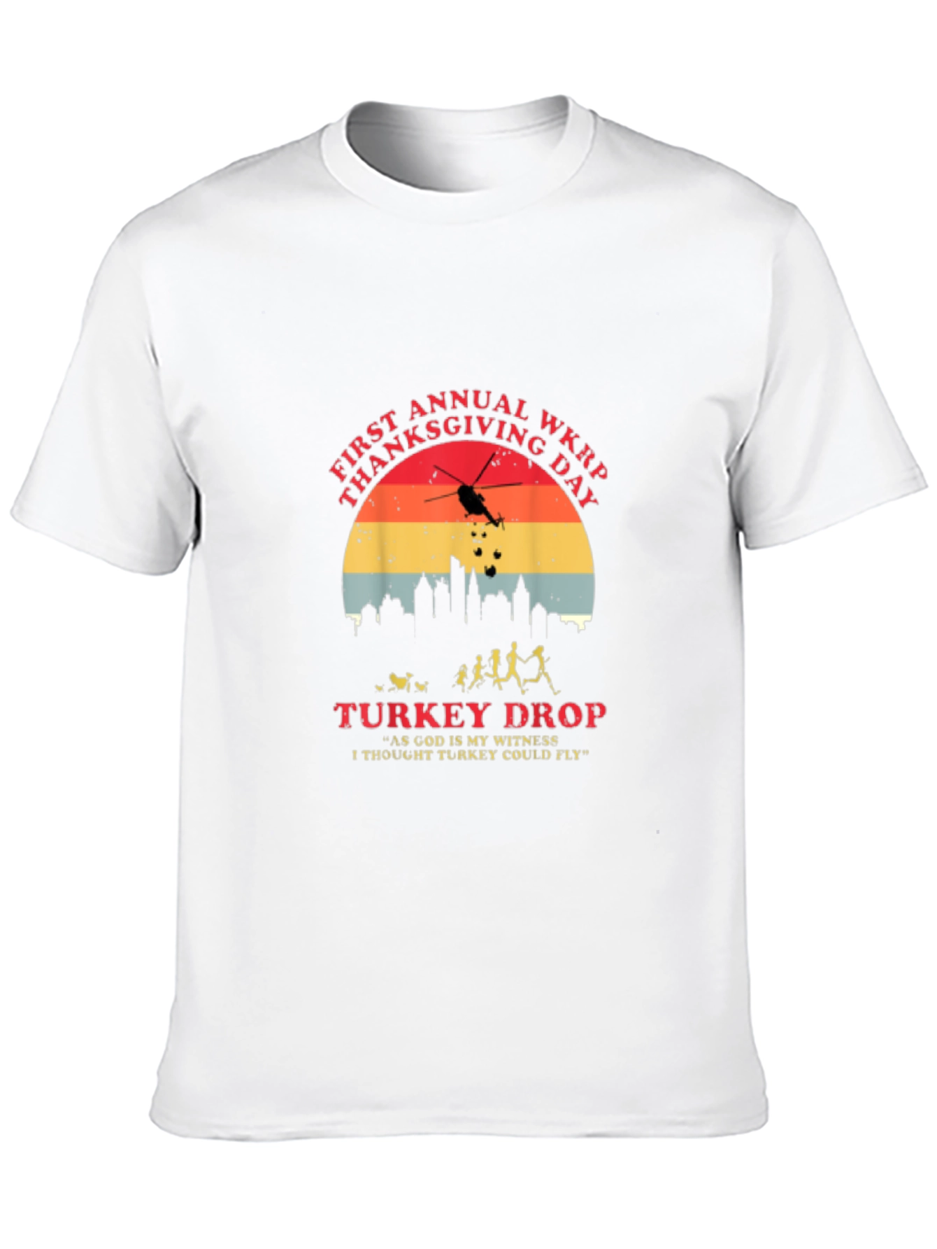WKRP Thanksgiving Turkey Drop T-Shirt