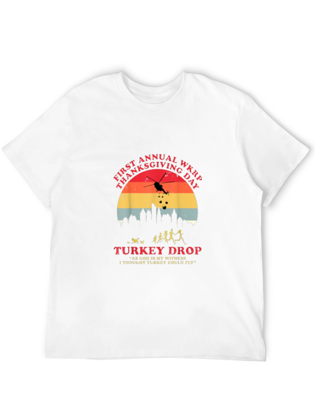WKRP Thanksgiving Turkey Drop T-Shirt