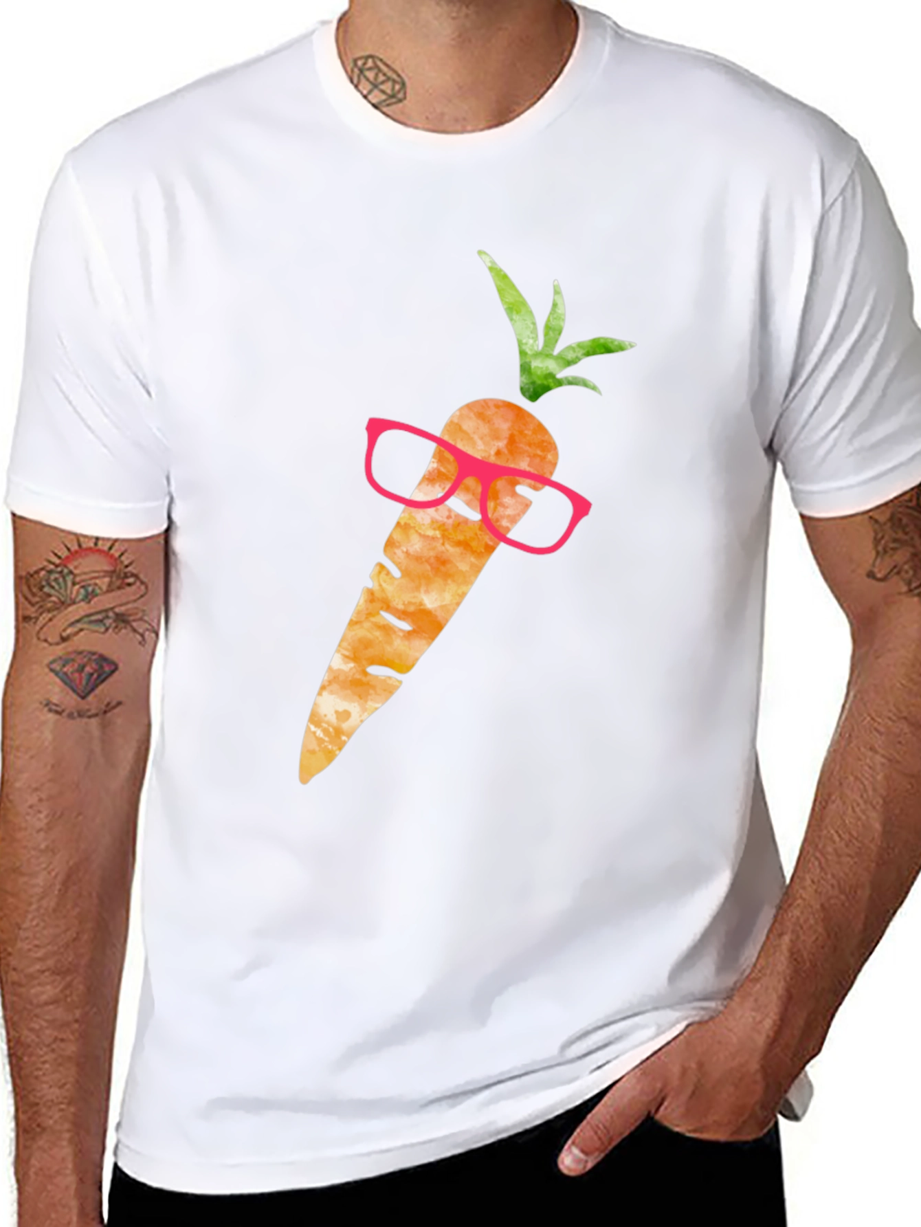 Hipster Carrot T-Shirt - Funny Foodie Tee