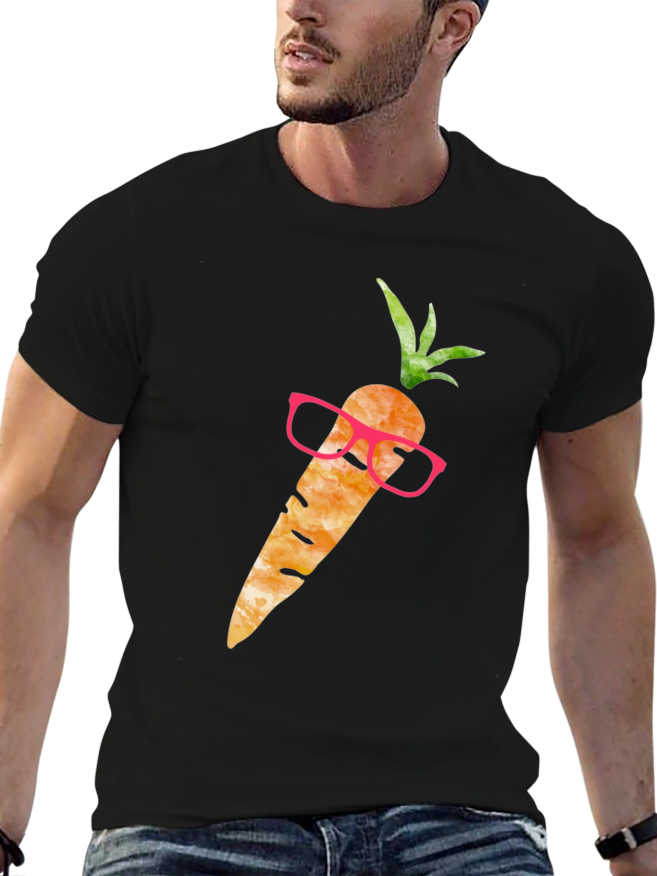 Hipster Carrot T-Shirt - Funny Foodie Tee