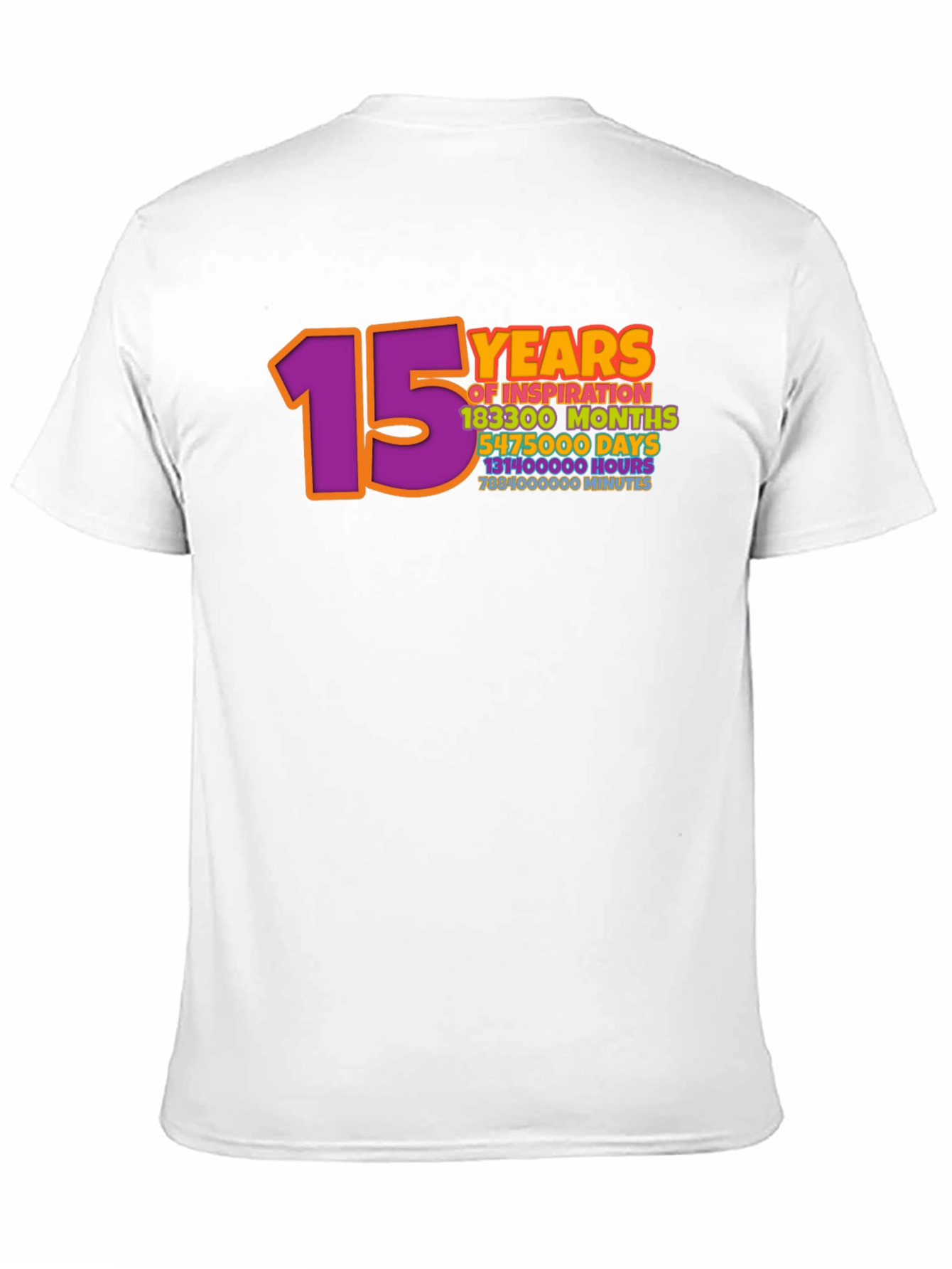 15 Years Inspiration Graphic Tee - Black