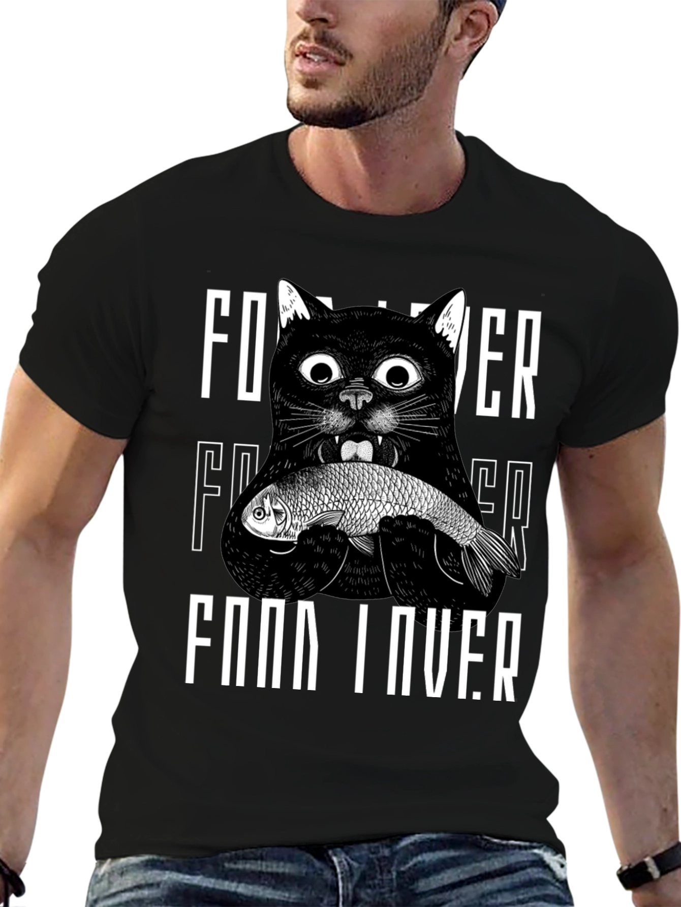 Cat Food Lover Graphic T-Shirt