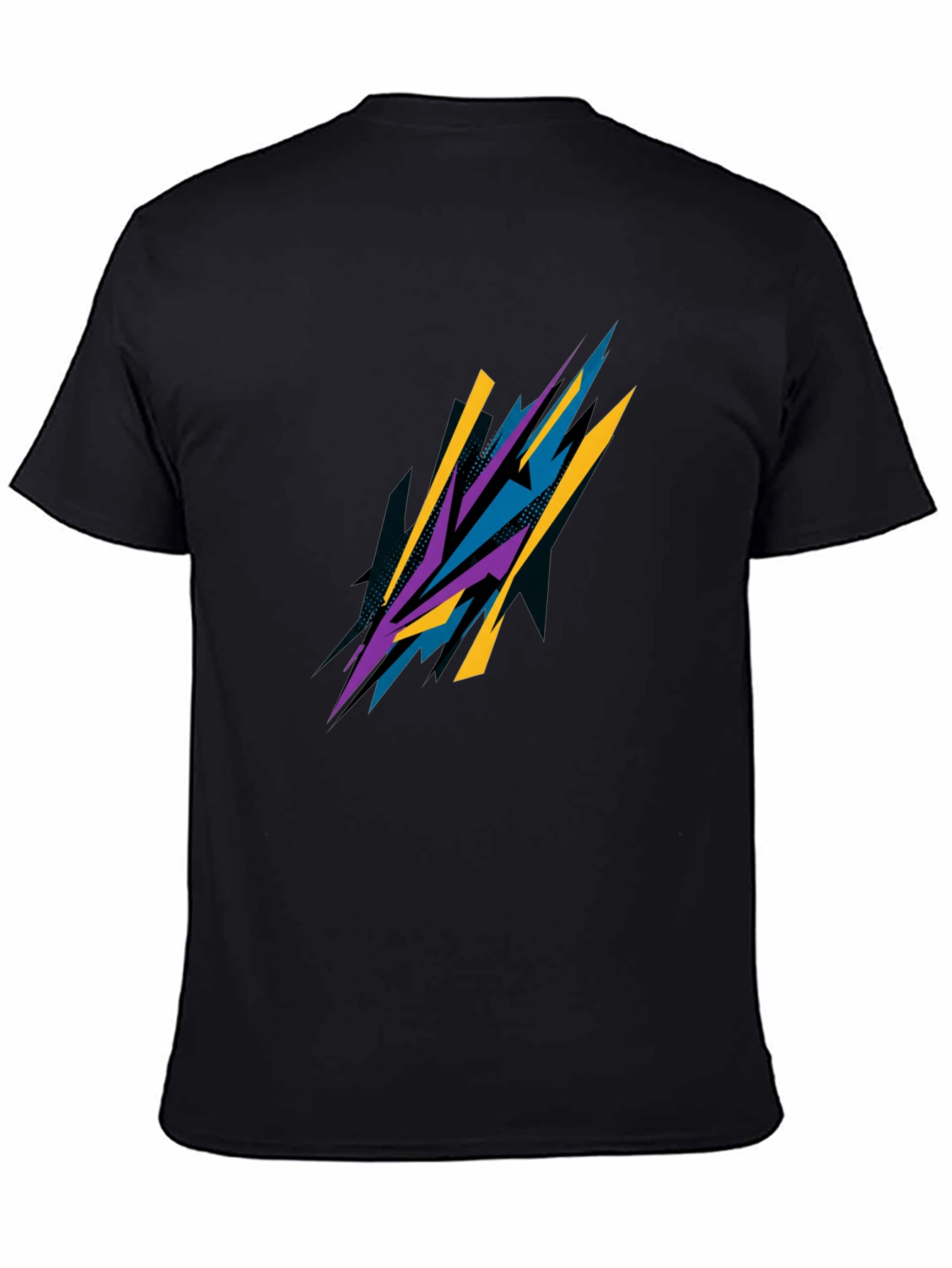 Abstract Graphic Black T-Shirt