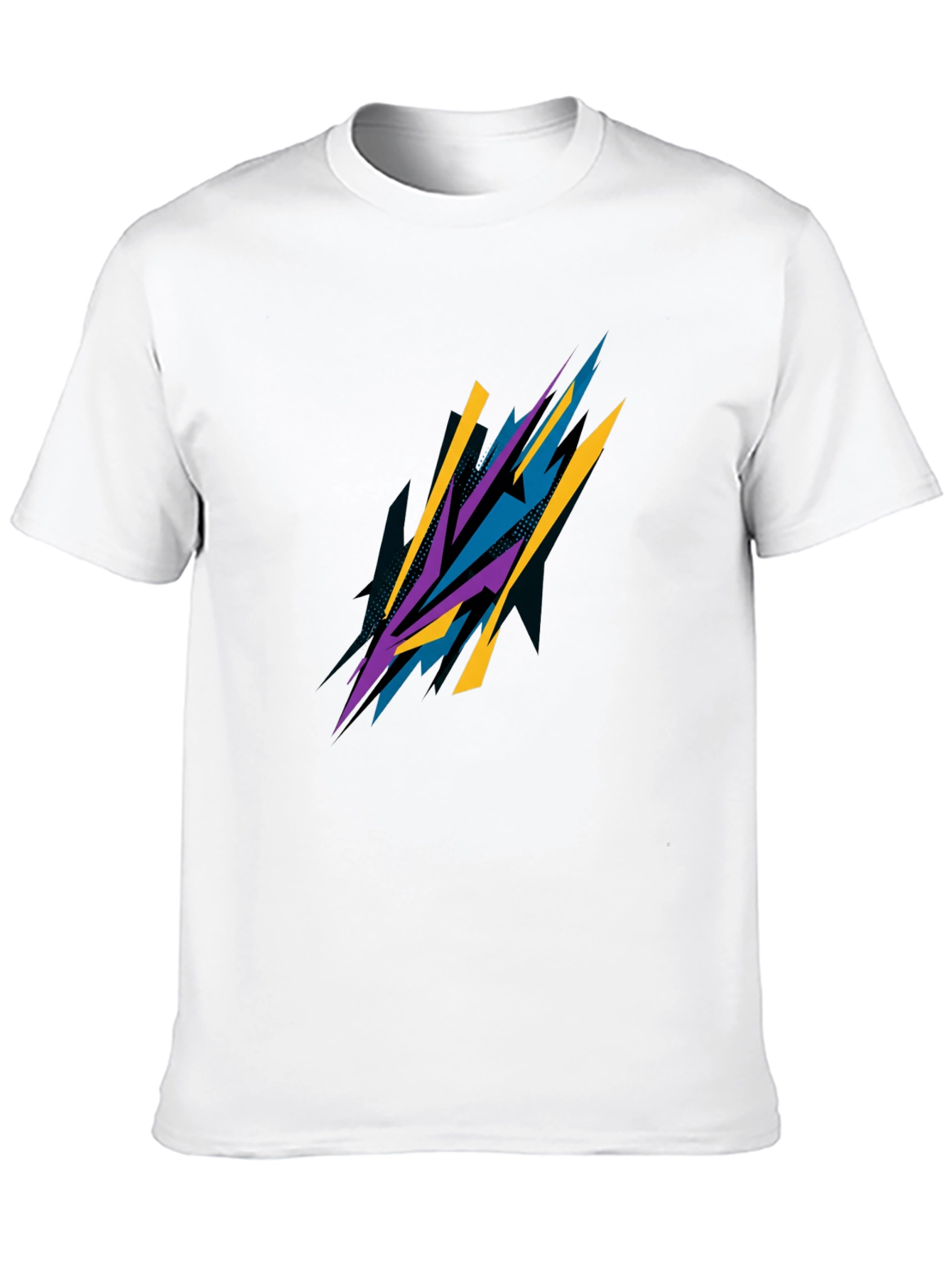 Abstract Graphic Black T-Shirt