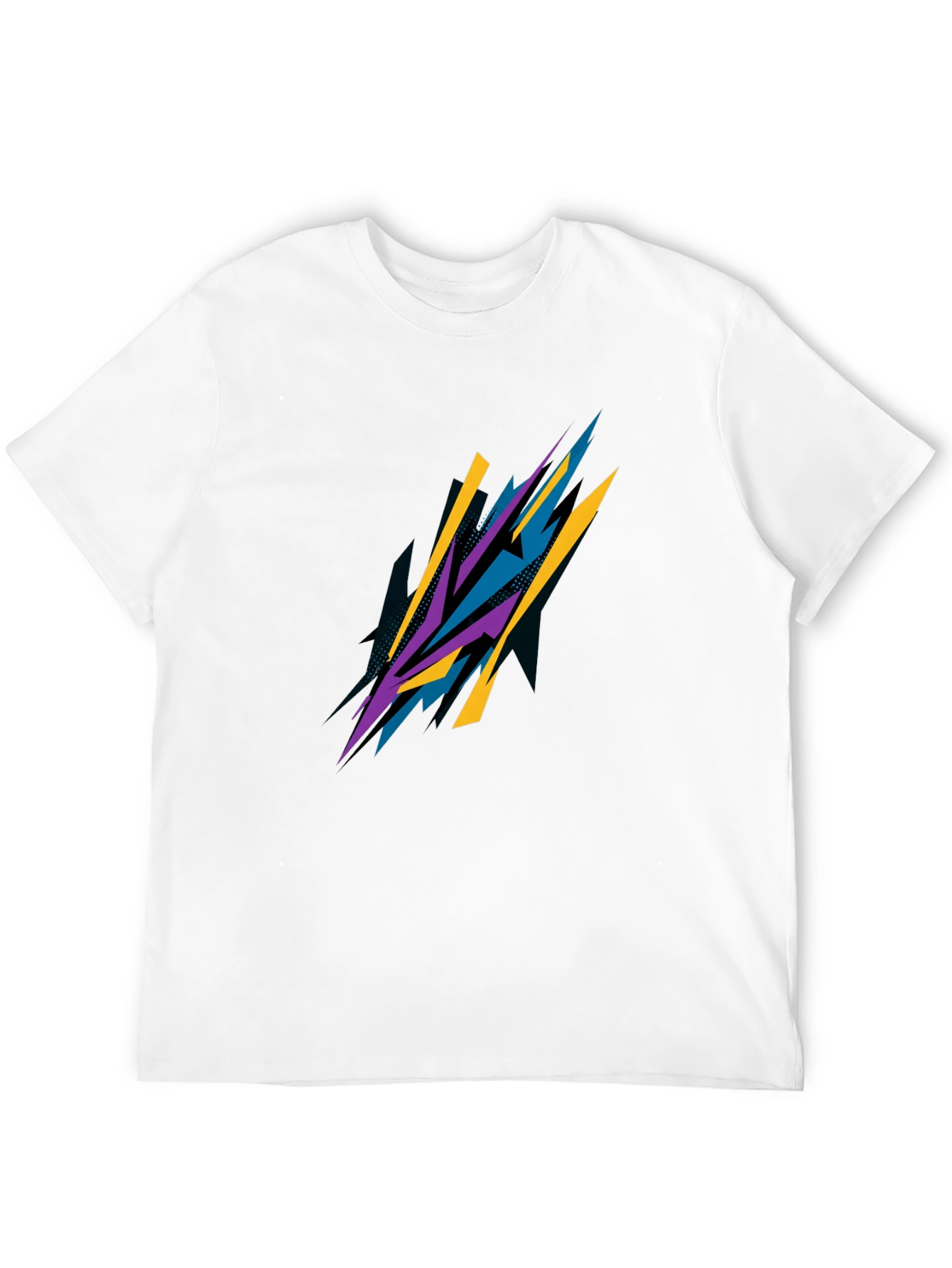 Abstract Graphic Black T-Shirt