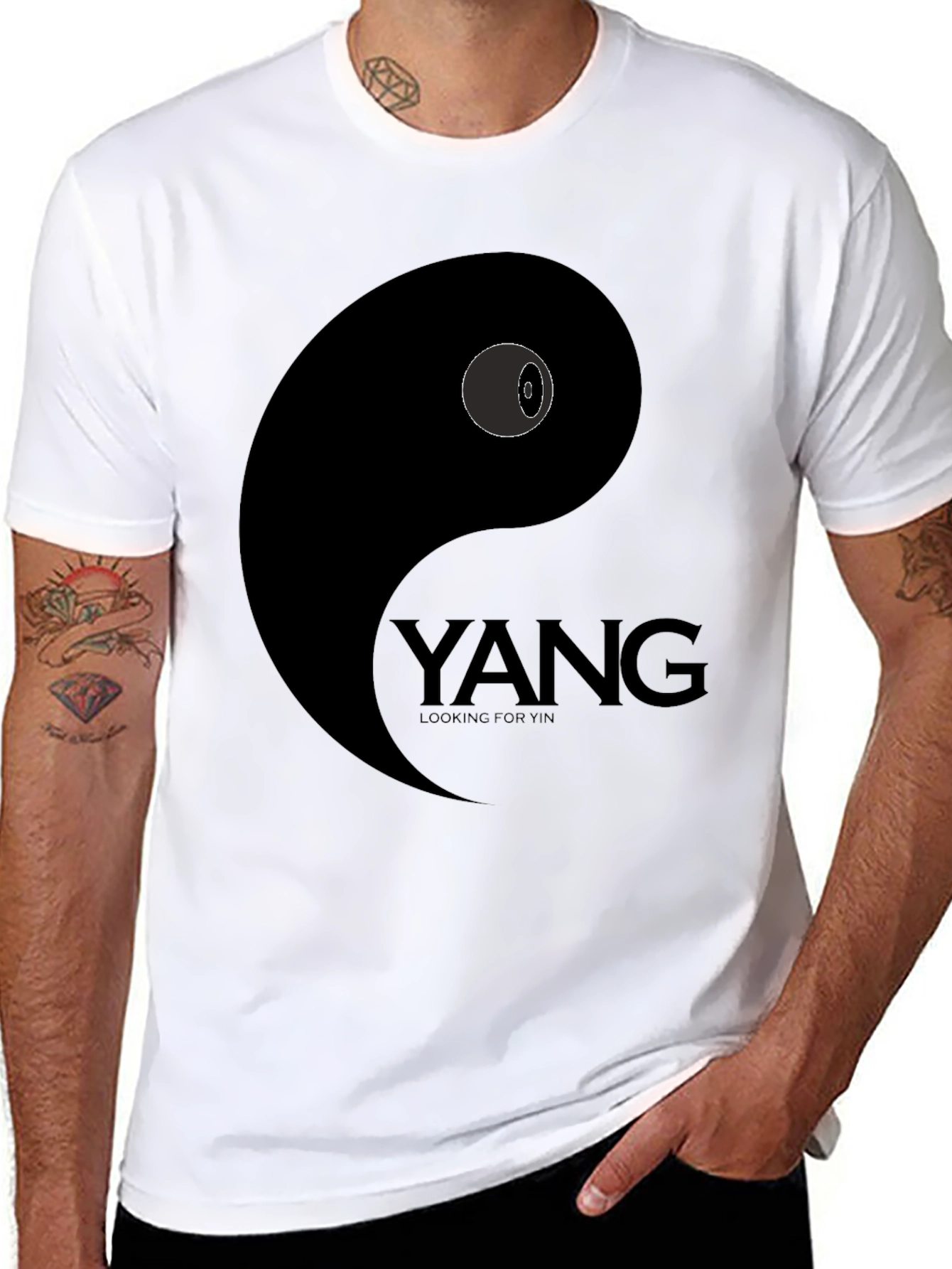Yin Yang T-Shirt - Yang Looking for Yin