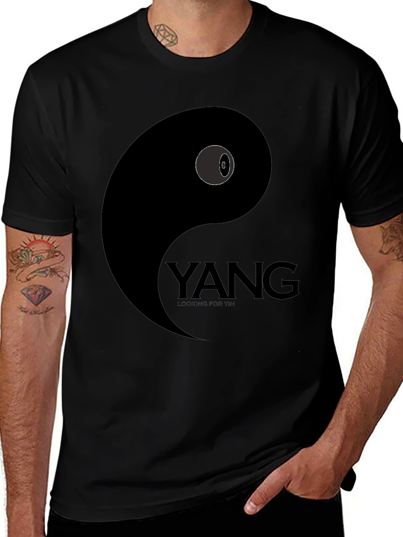 Yin Yang T-Shirt - Yang Looking for Yin