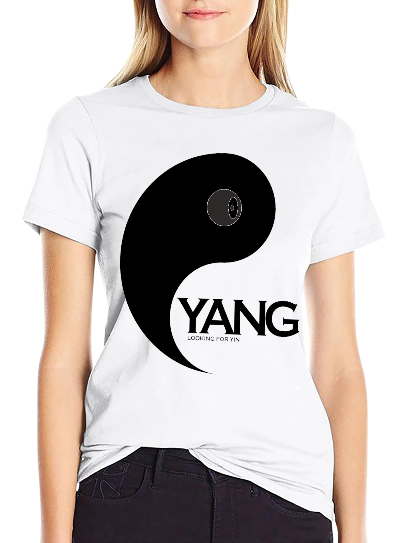 Yin Yang T-Shirt - Yang Looking for Yin