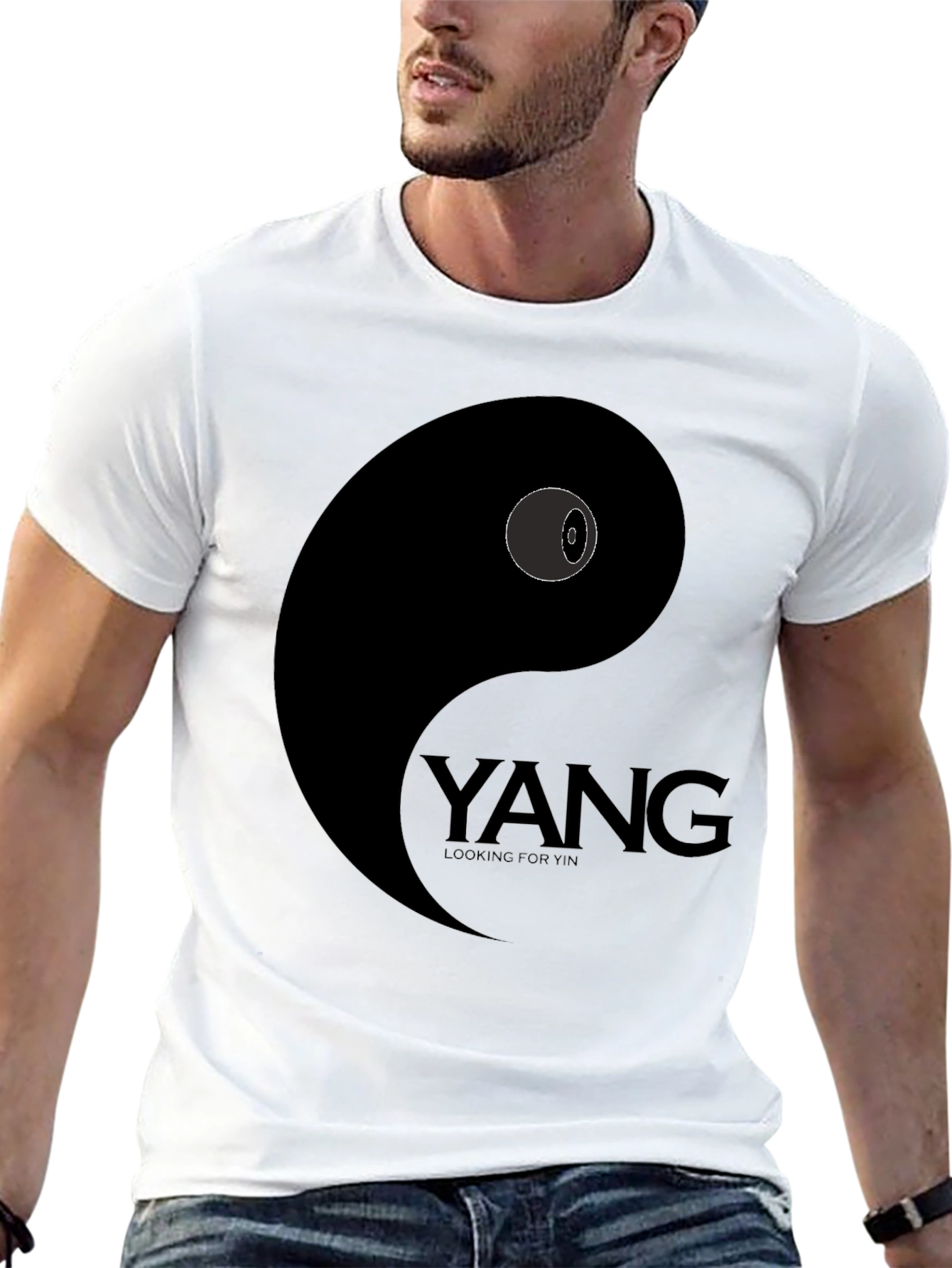Yin Yang T-Shirt - Yang Looking for Yin