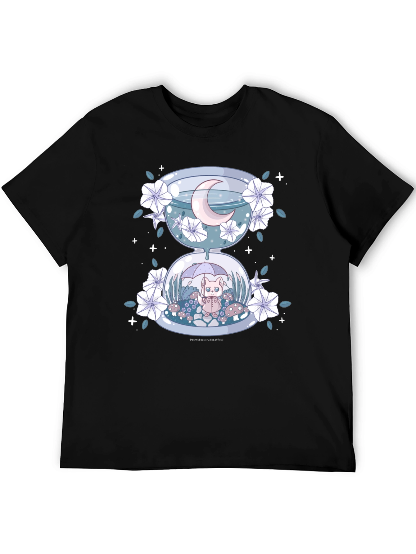 Hourglass Cat Tee - Whimsical Graphic T-Shirt