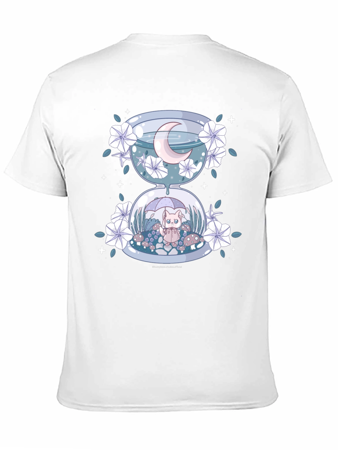 Hourglass Cat Tee - Whimsical Graphic T-Shirt