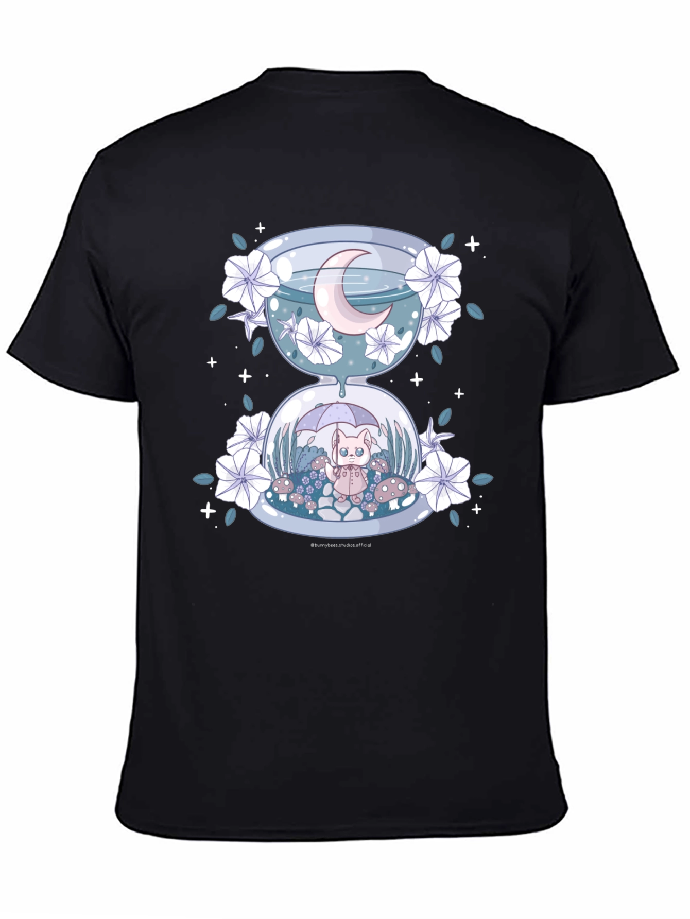 Hourglass Cat Tee - Whimsical Graphic T-Shirt