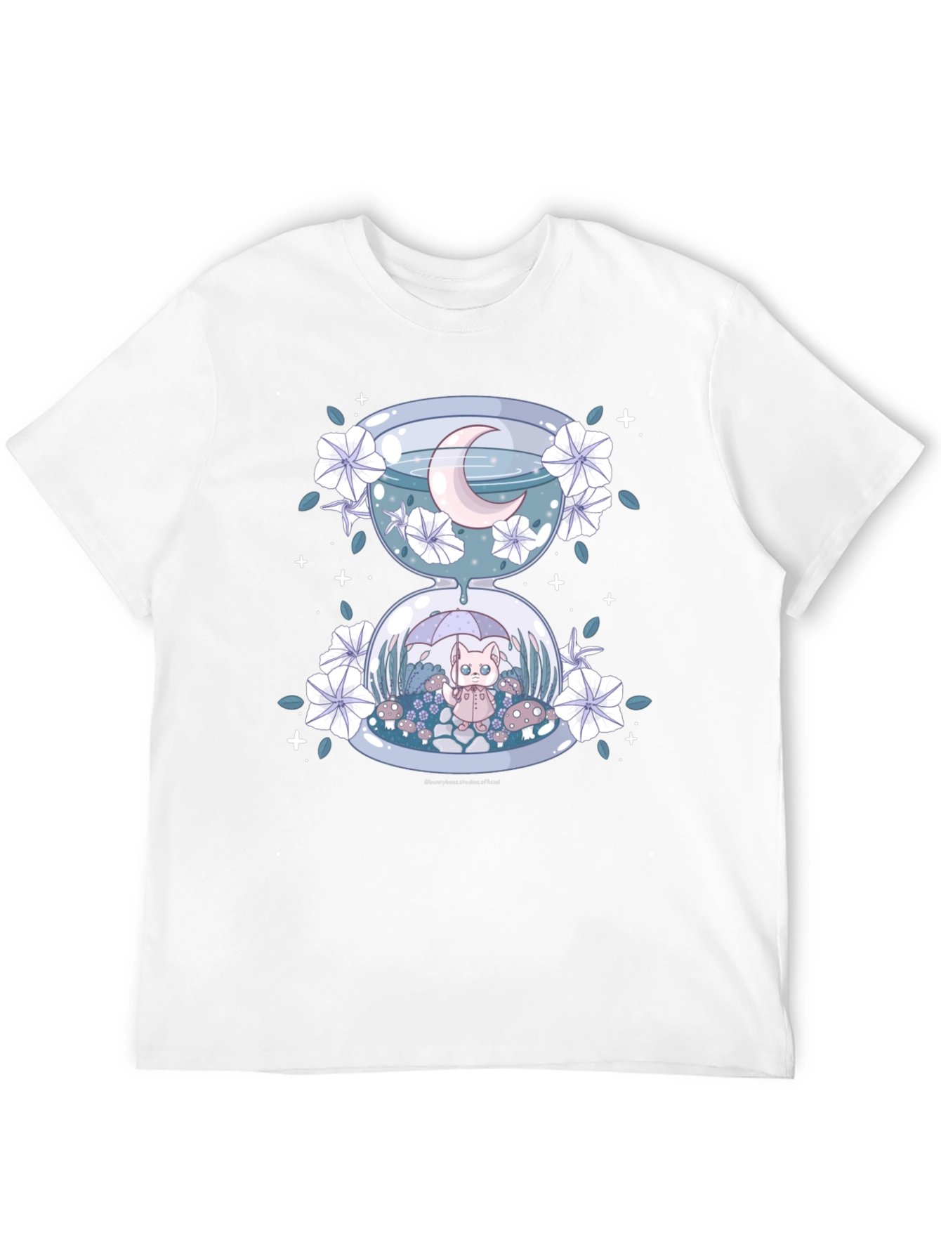 Hourglass Cat Tee - Whimsical Graphic T-Shirt