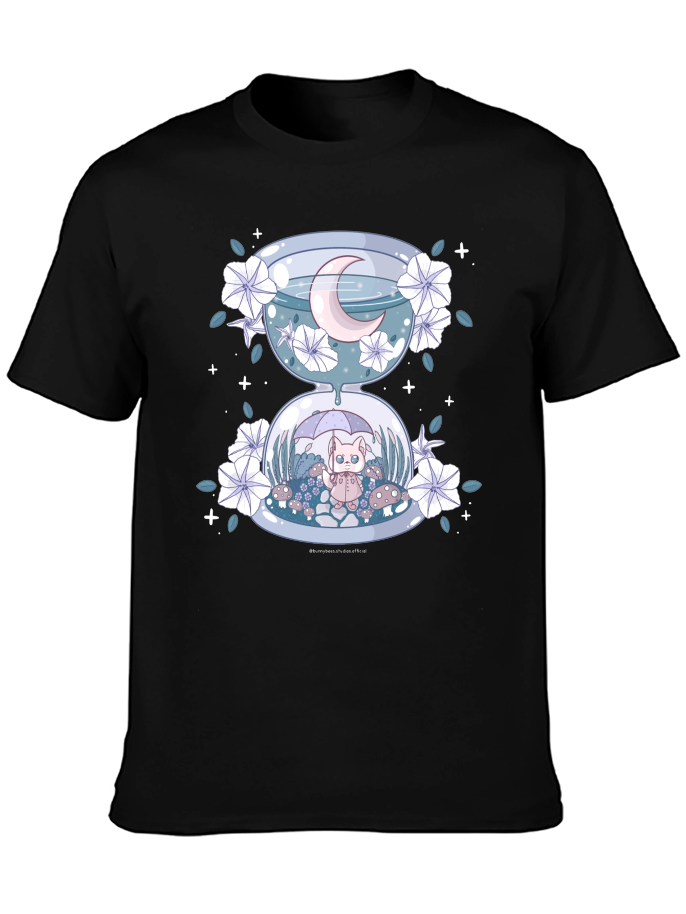 Hourglass Cat Tee - Whimsical Graphic T-Shirt