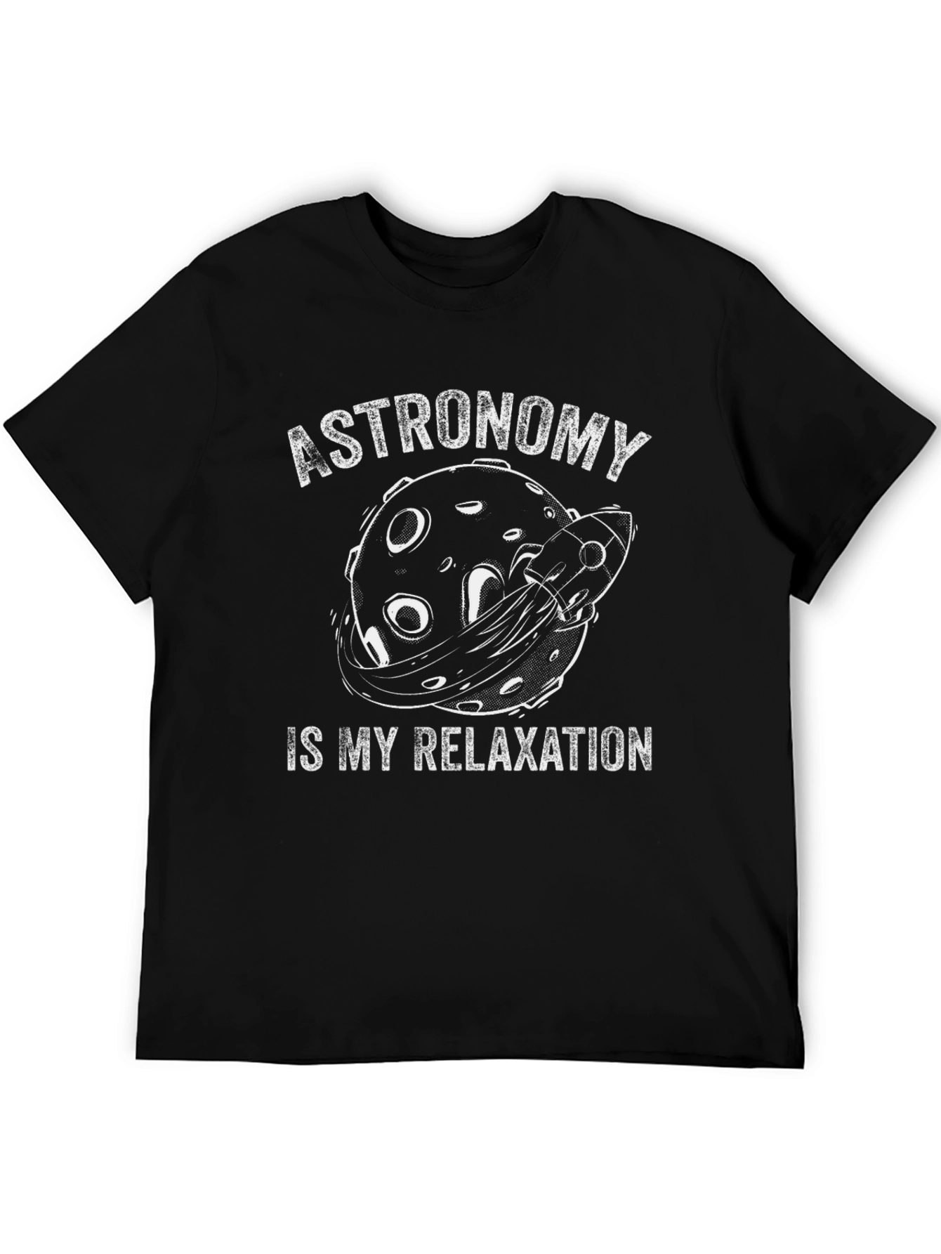 Astronomy is My Relaxation Black T-Shirt