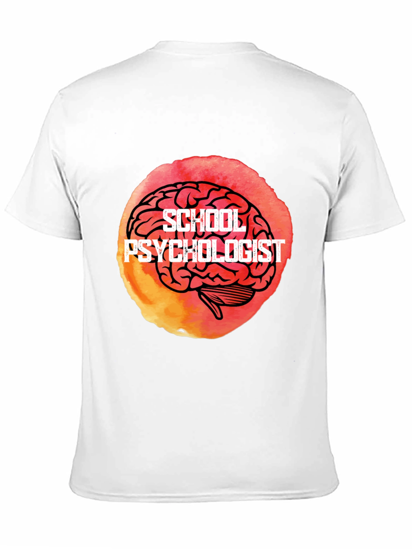 School Psychologist Brain Graphic Tee - Unique Gift Idea