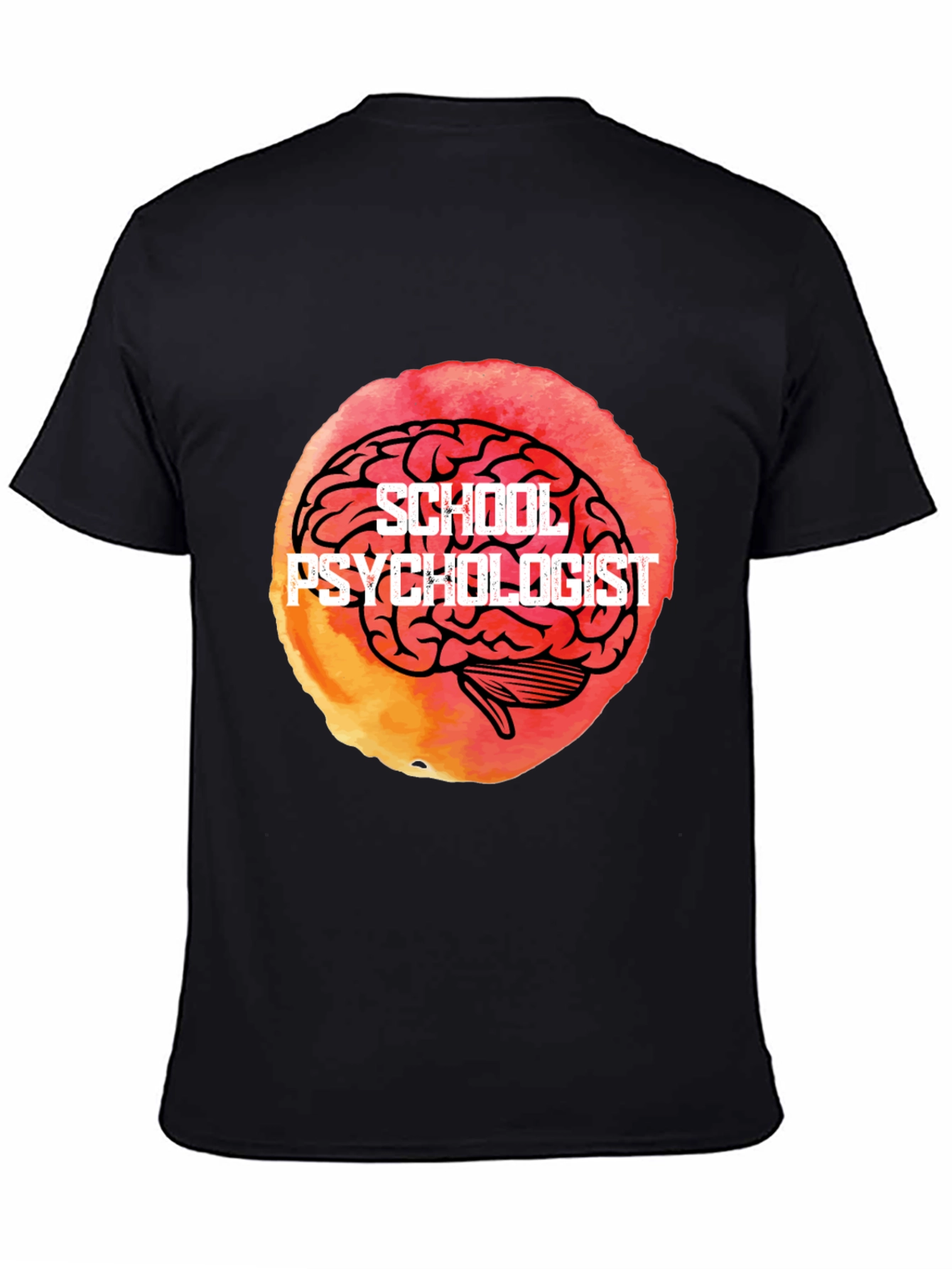School Psychologist Brain Graphic Tee - Unique Gift Idea