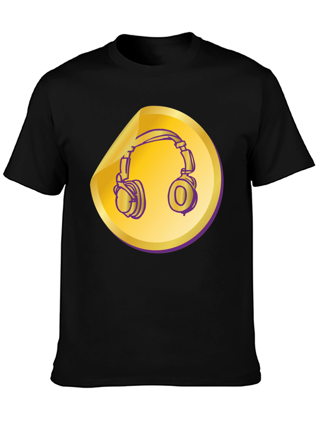 Headphones Graphic Tee - Music Lover Shirt