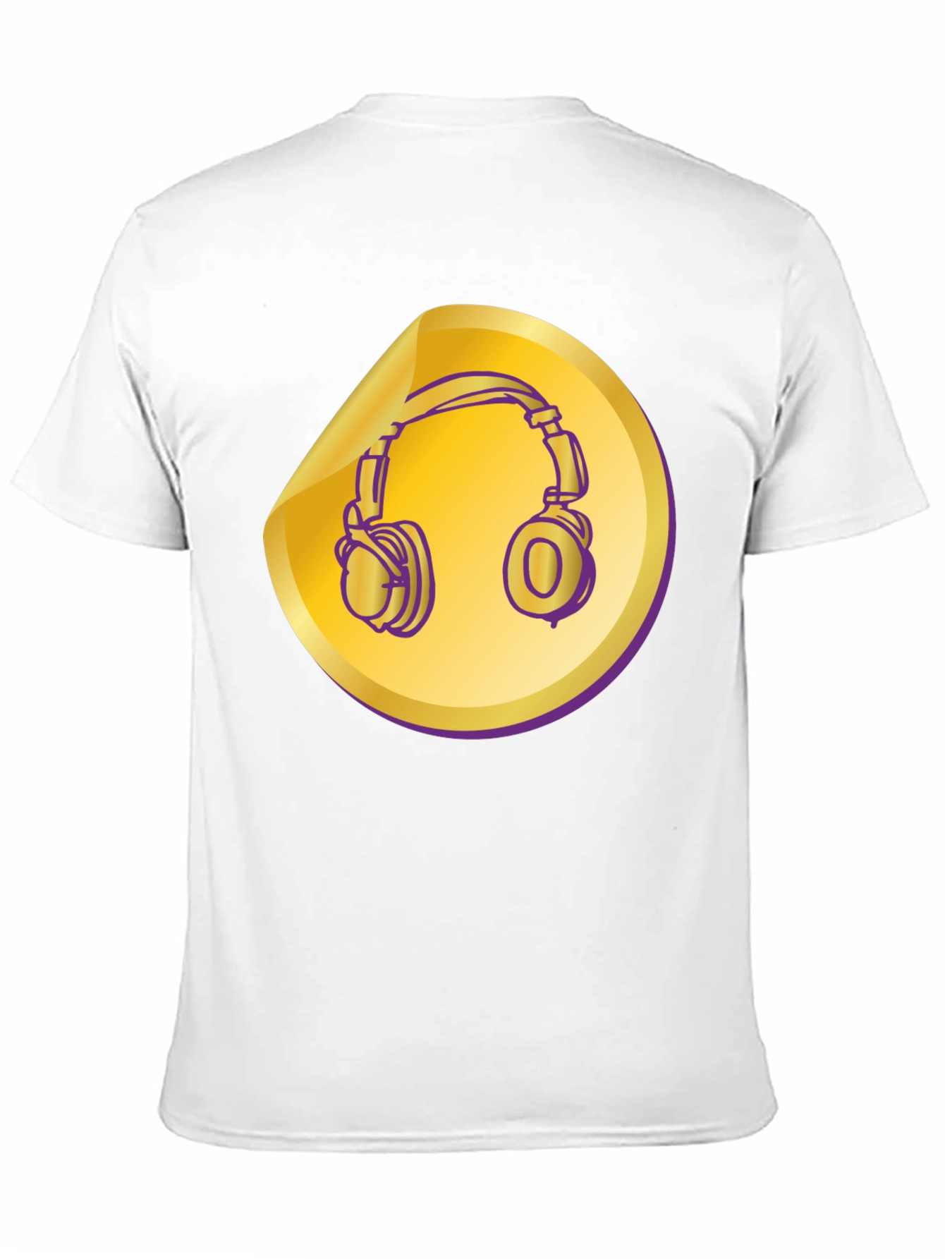 Headphones Graphic Tee - Music Lover Shirt