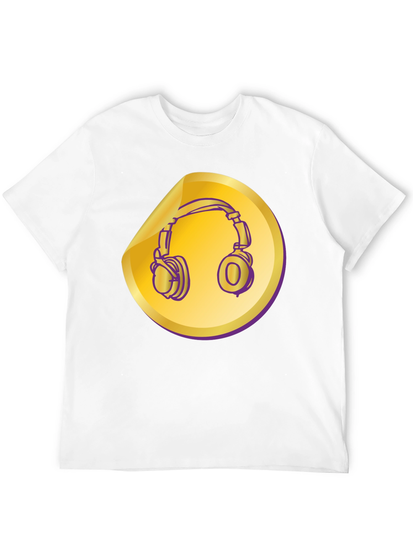 Headphones Graphic Tee - Music Lover Shirt