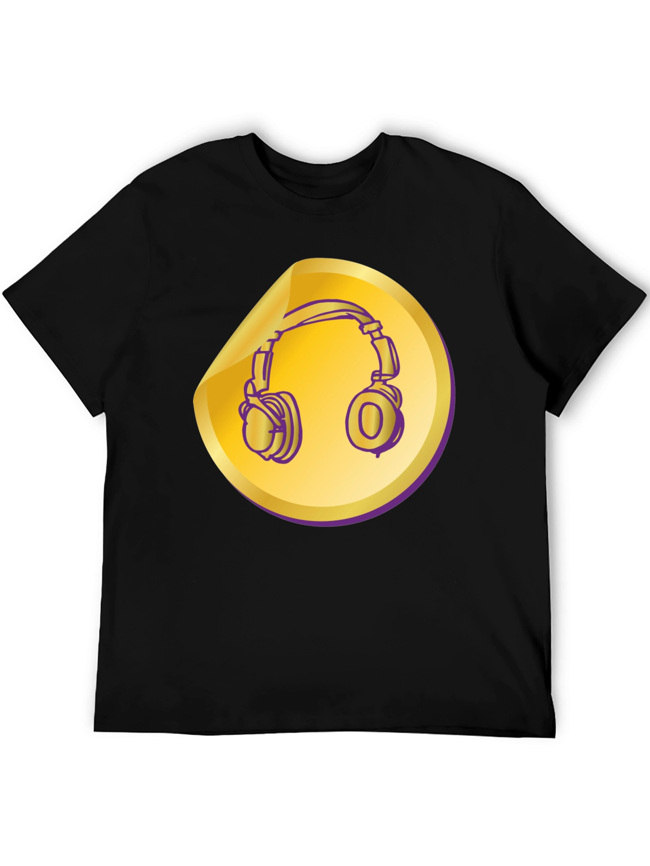 Headphones Graphic Tee - Music Lover Shirt