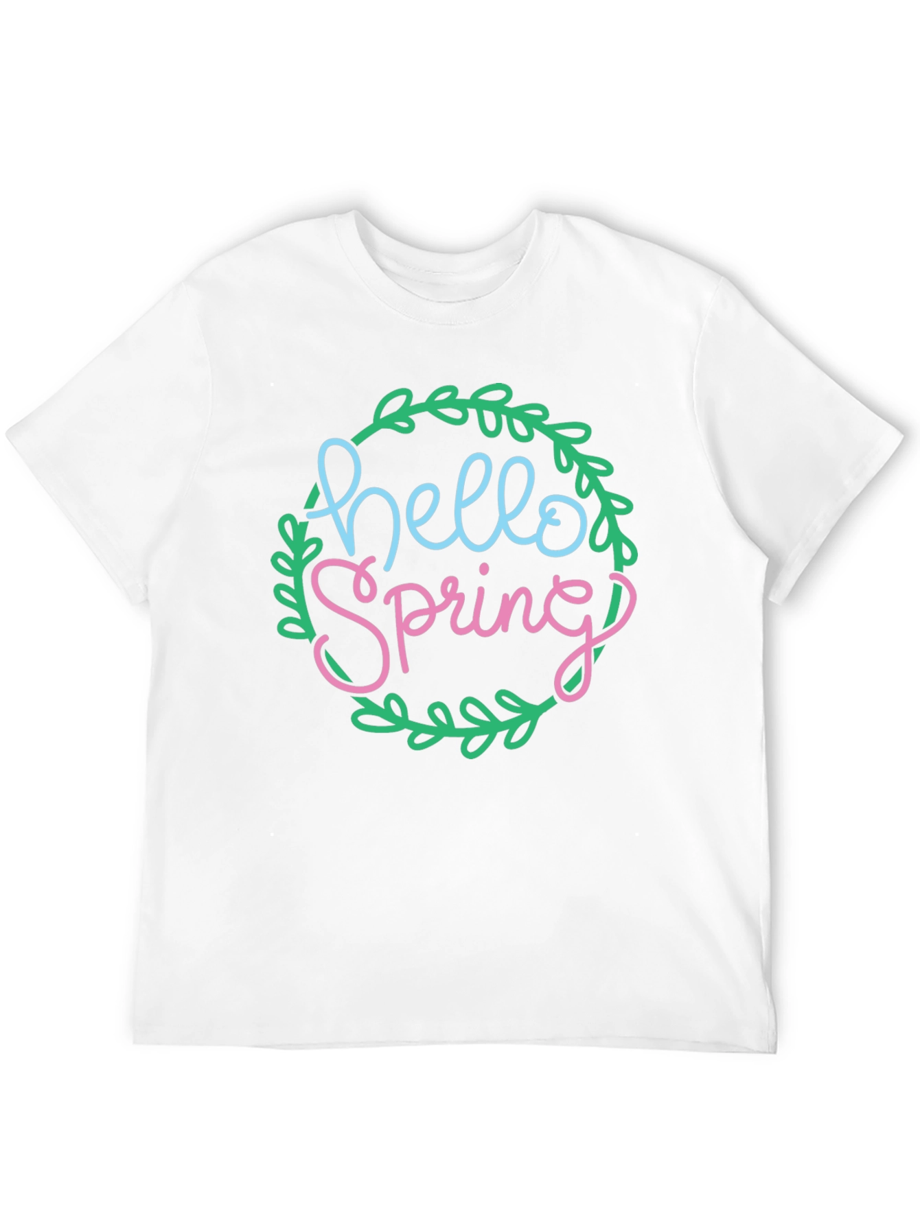 Hello Spring Graphic Tee - Mens Black T-Shirt