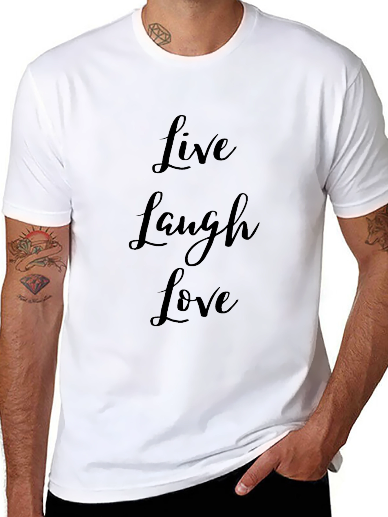 Live Laugh Love Black T-Shirt