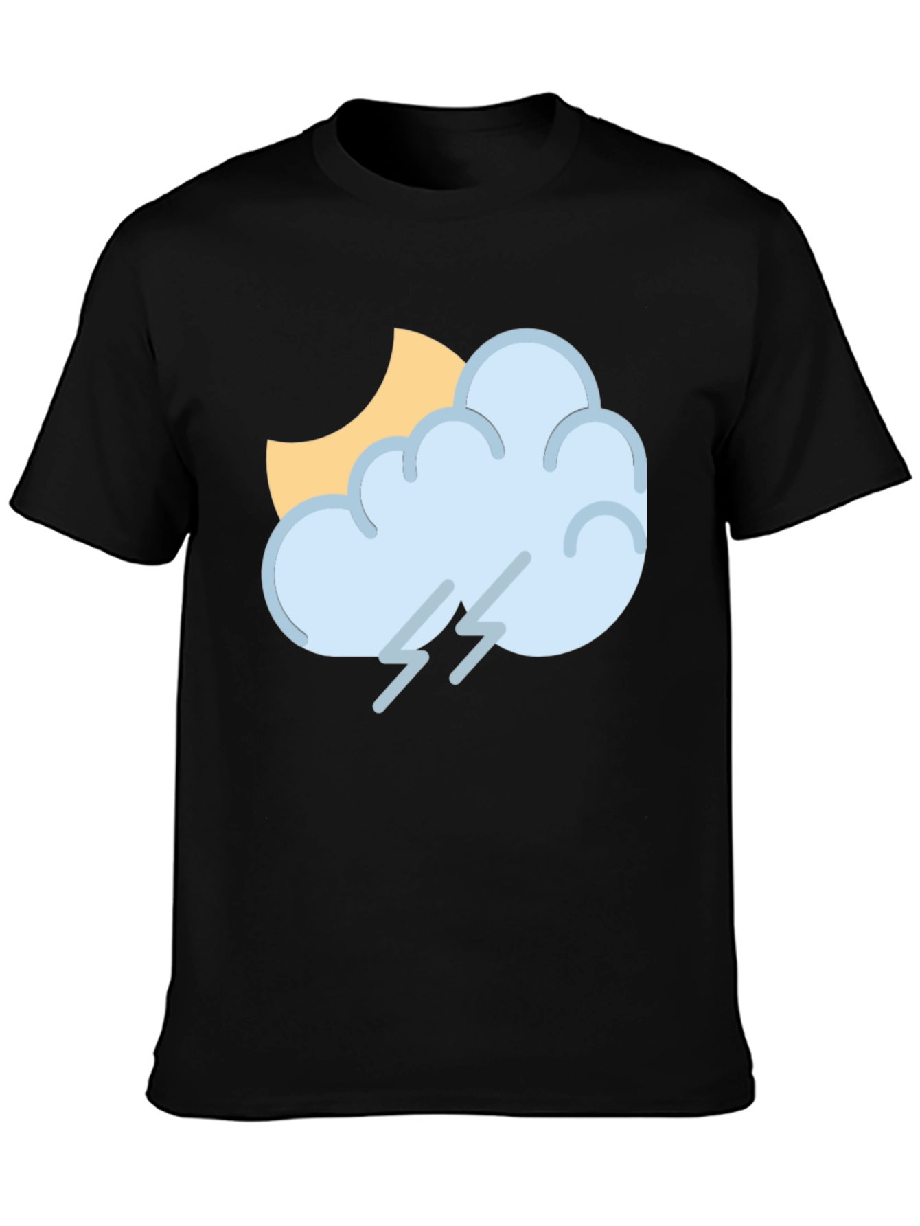 Stormy Weather Graphic Tee - Black Unisex T-Shirt