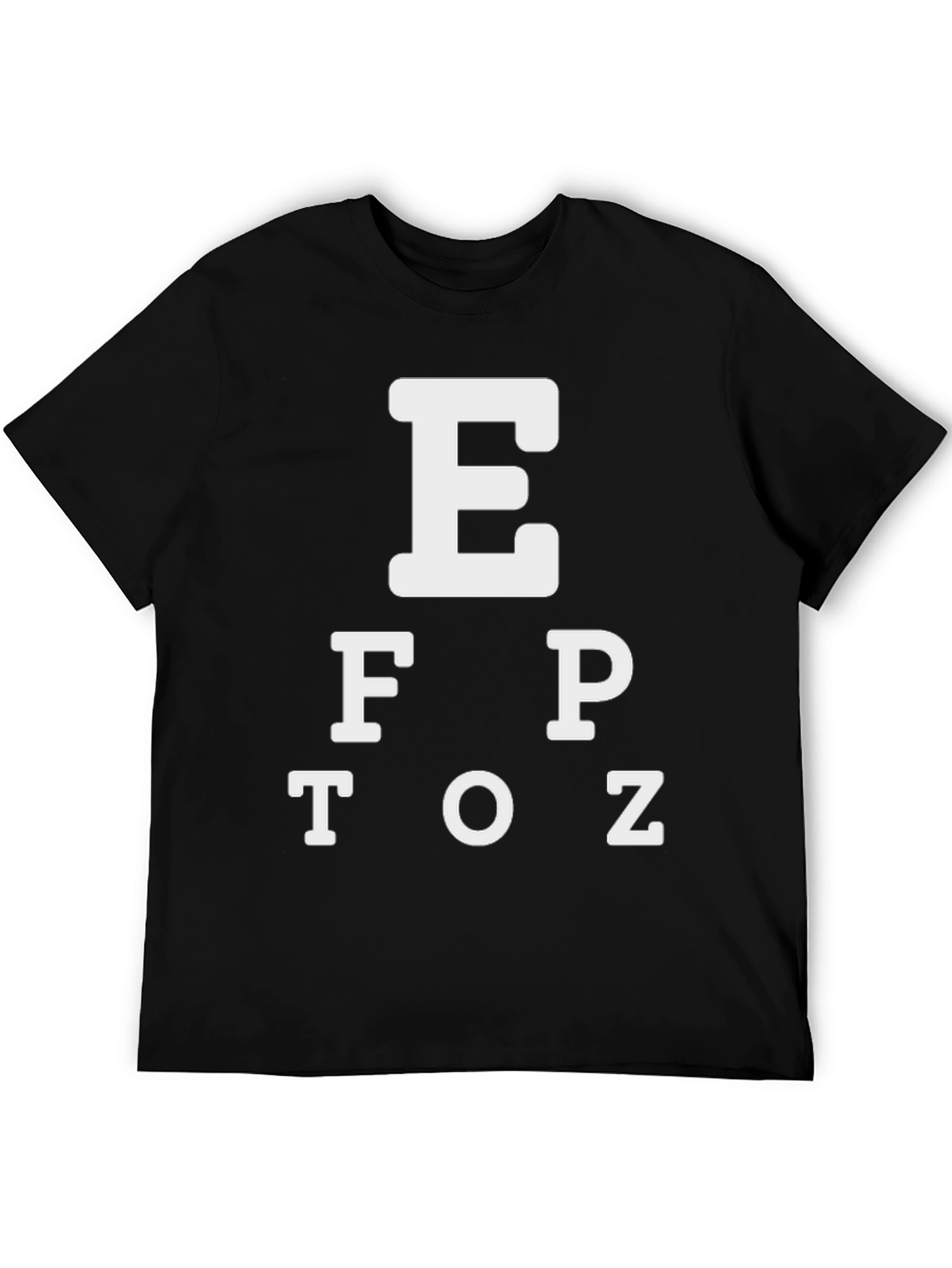 Eye Chart Black T-Shirt
