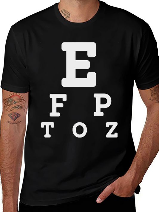Eye Chart Black T-Shirt