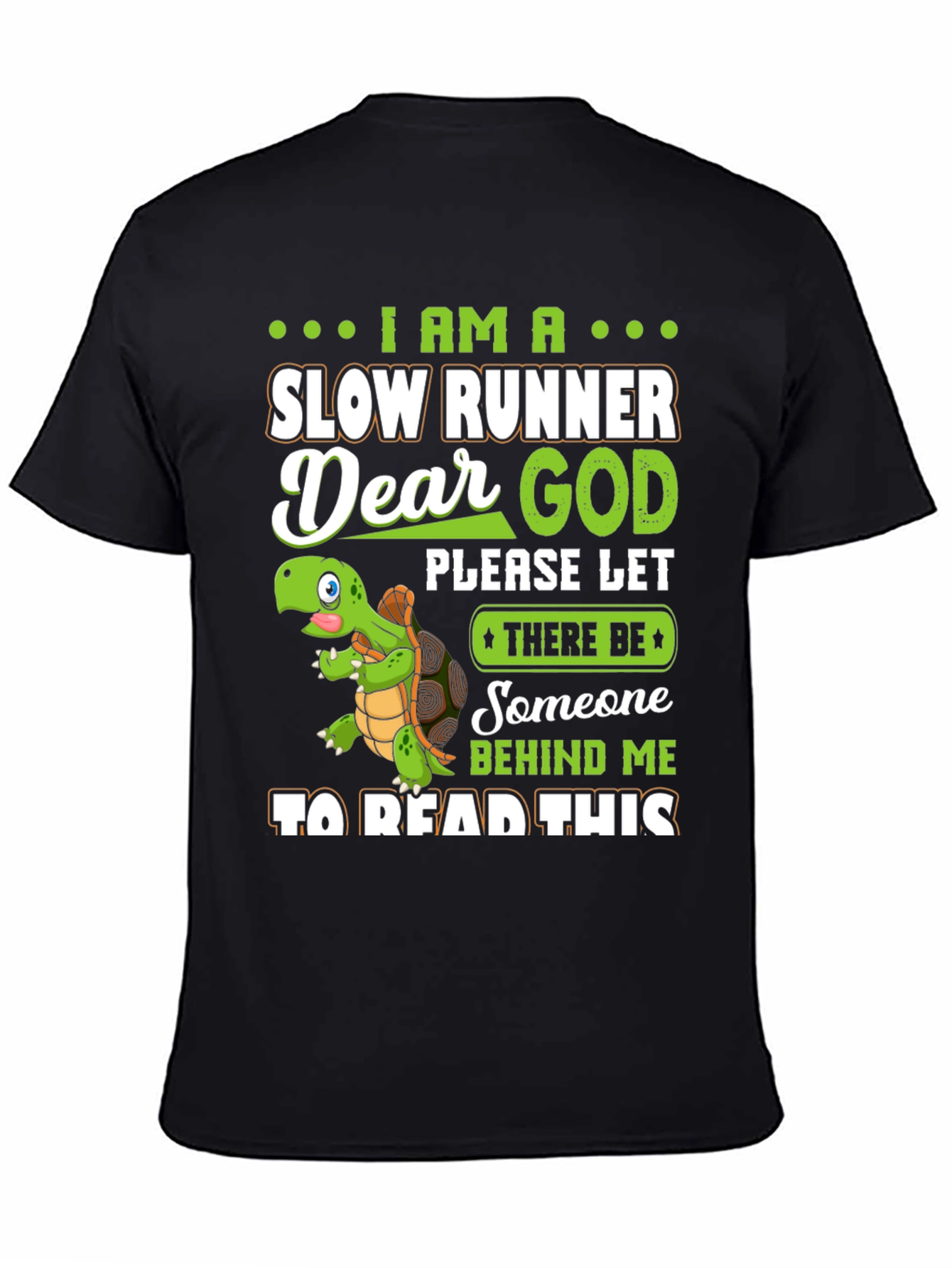 Slow Runner Turtle Graphic T-Shirt