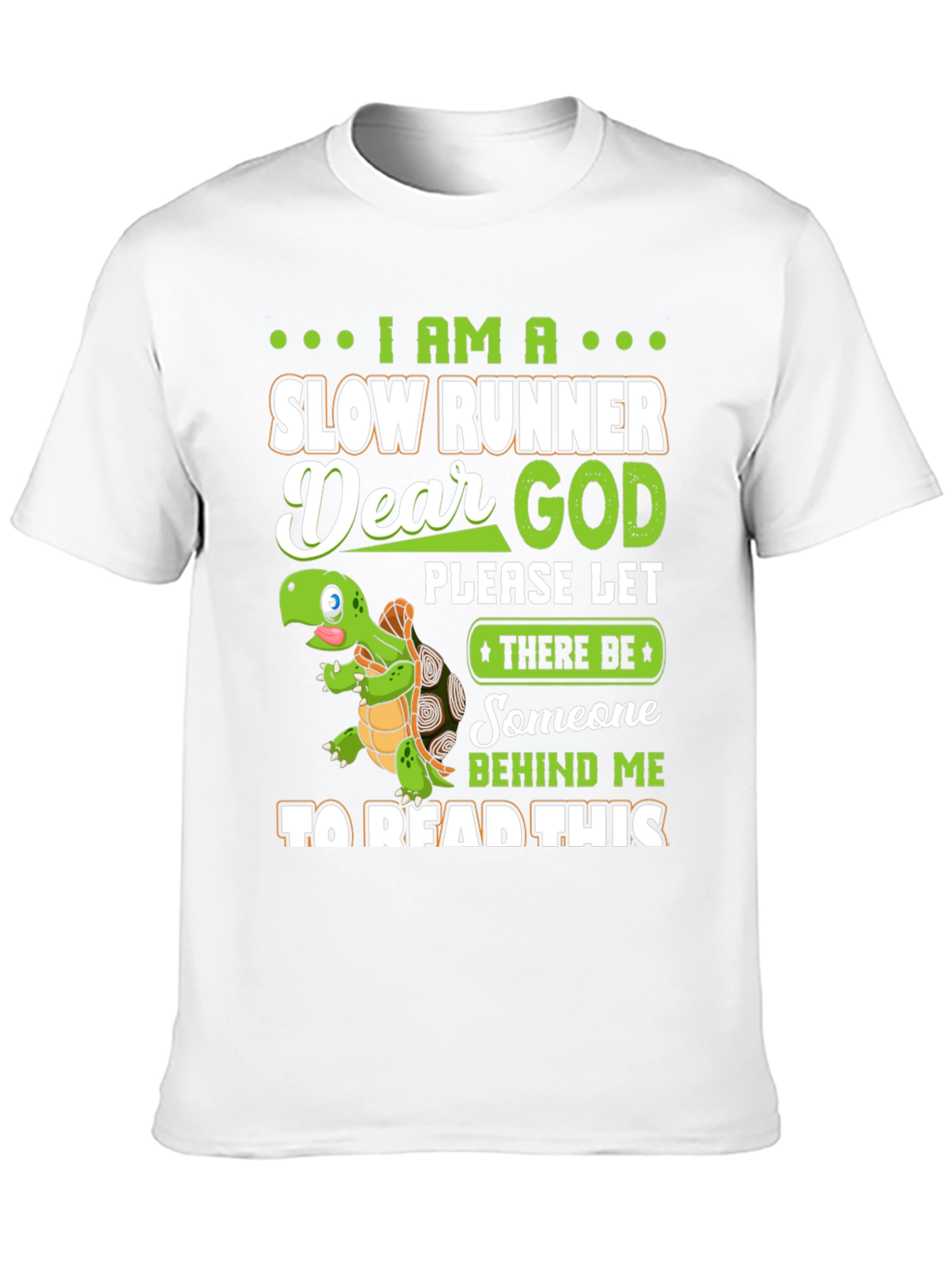 Slow Runner Turtle Graphic T-Shirt