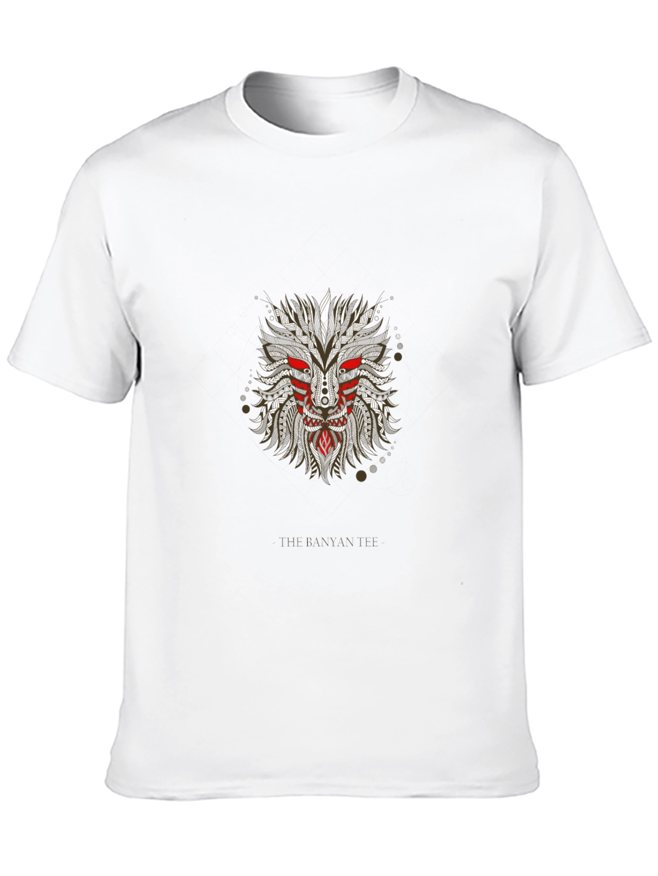 Tribal Mask Graphic Black T-Shirt