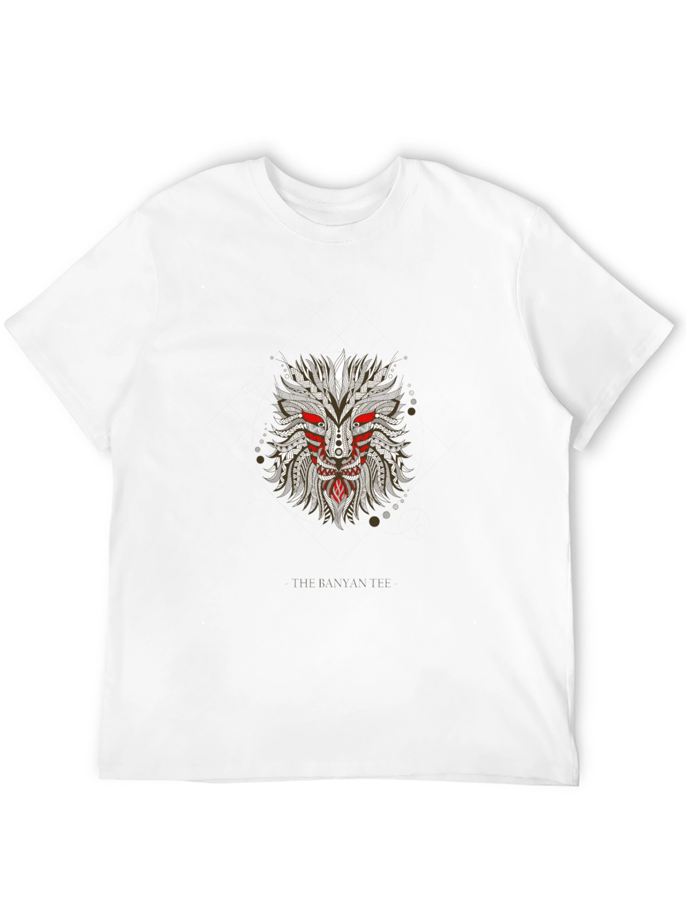 Tribal Mask Graphic Black T-Shirt