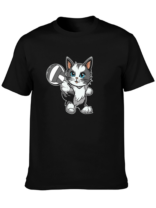Cute Cat Volleyball T-Shirt