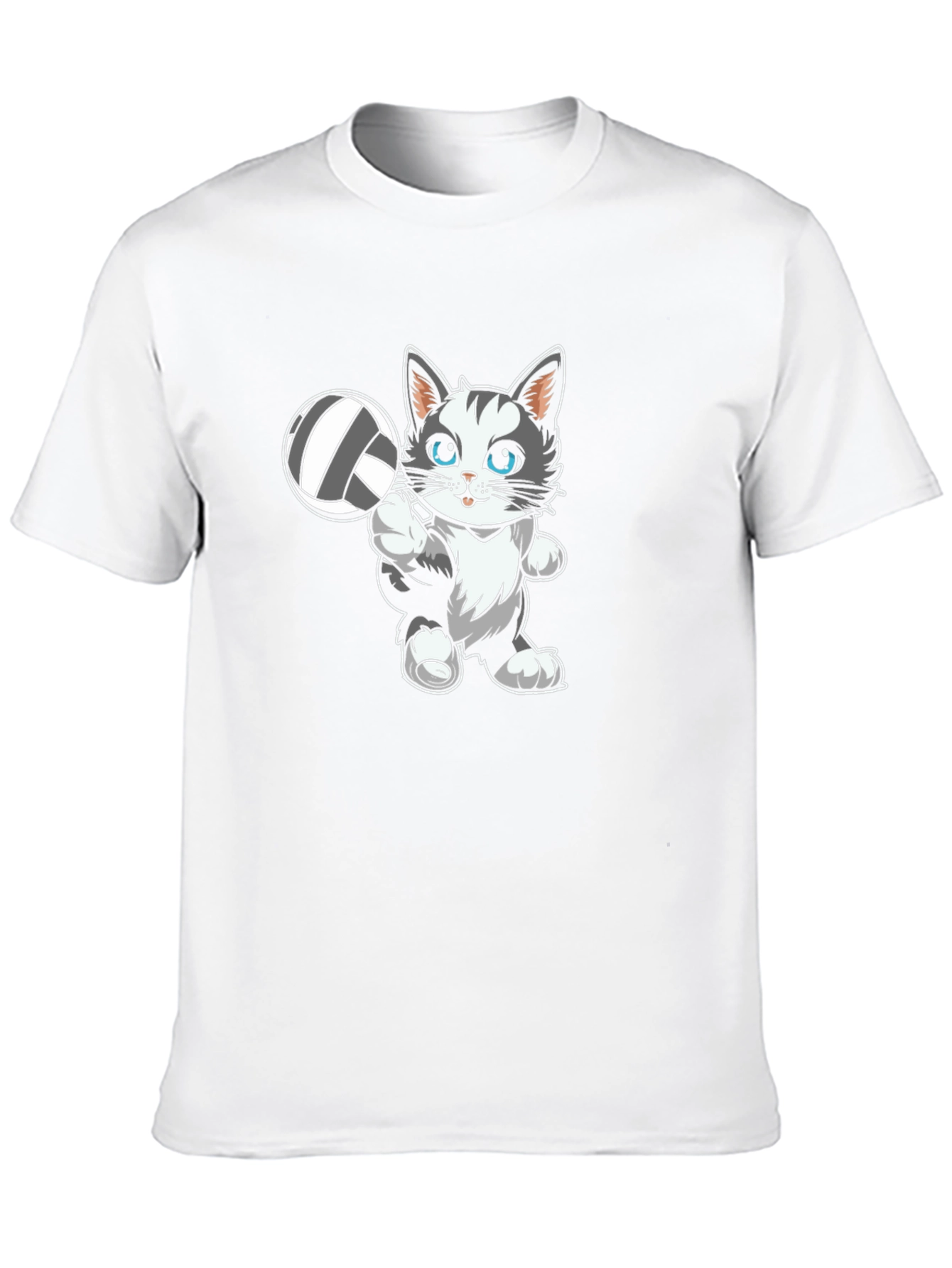 Cute Cat Volleyball T-Shirt