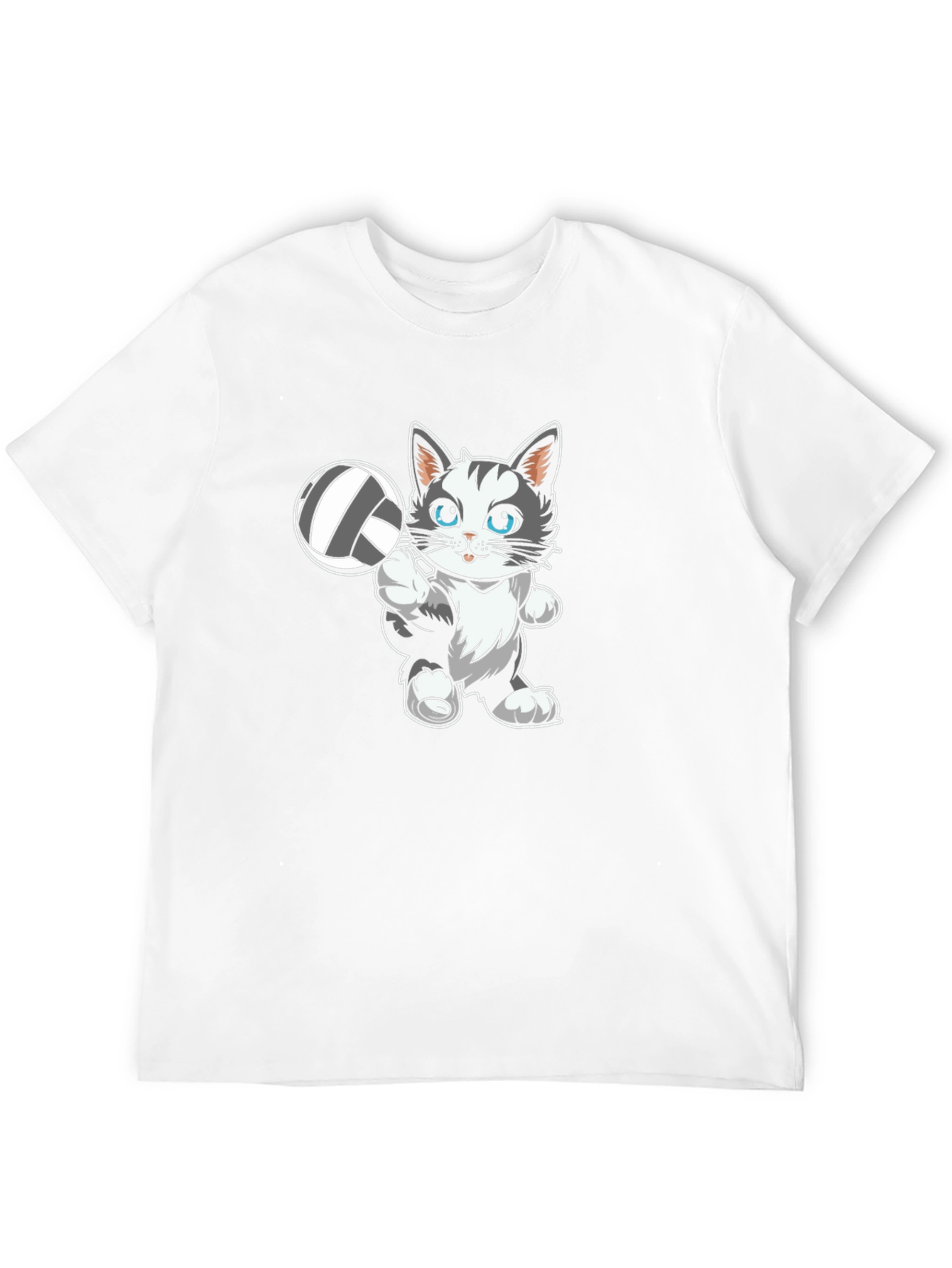 Cute Cat Volleyball T-Shirt