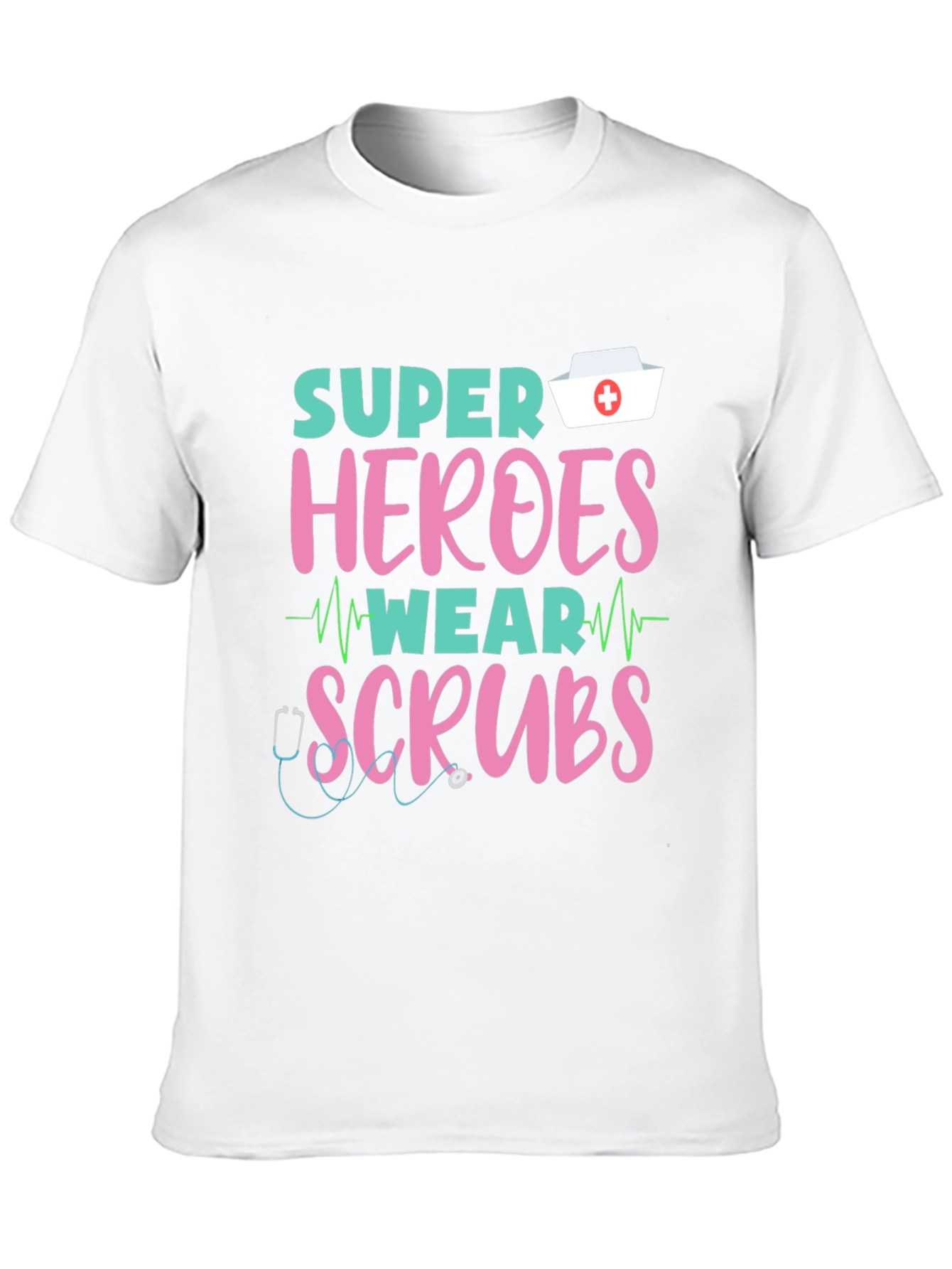 Super Heroes Wear Scrubs T-Shirt
