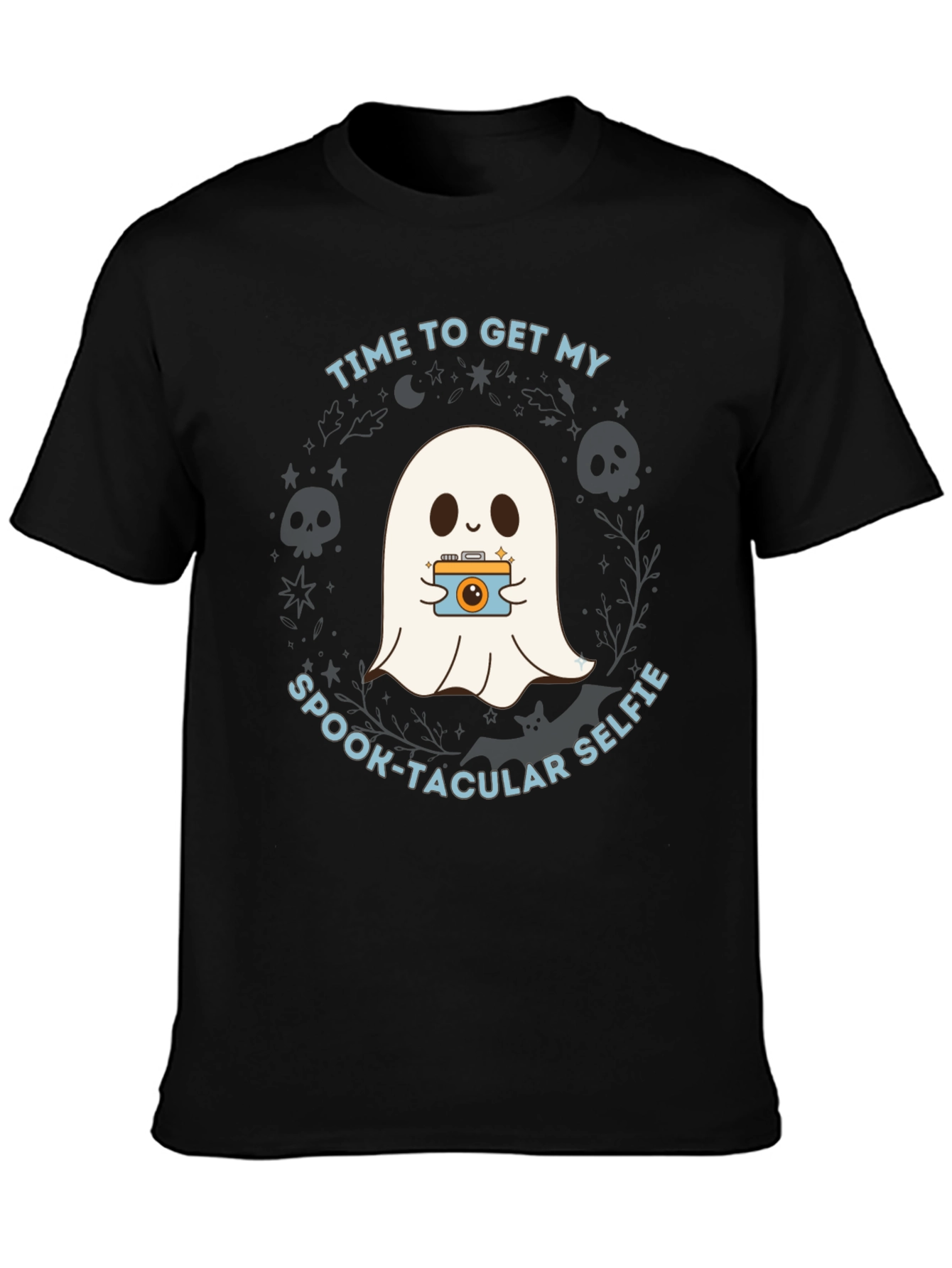 Spook-tacular Selfie T-Shirt - Halloween Ghost Tee