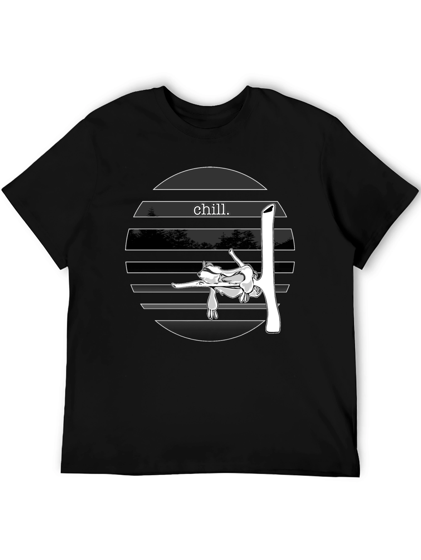 Chill Sloth Graphic Tee - Relaxed Style