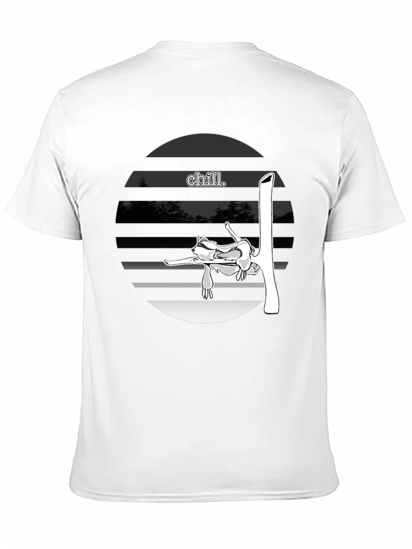 Chill Sloth Graphic Tee - Relaxed Style