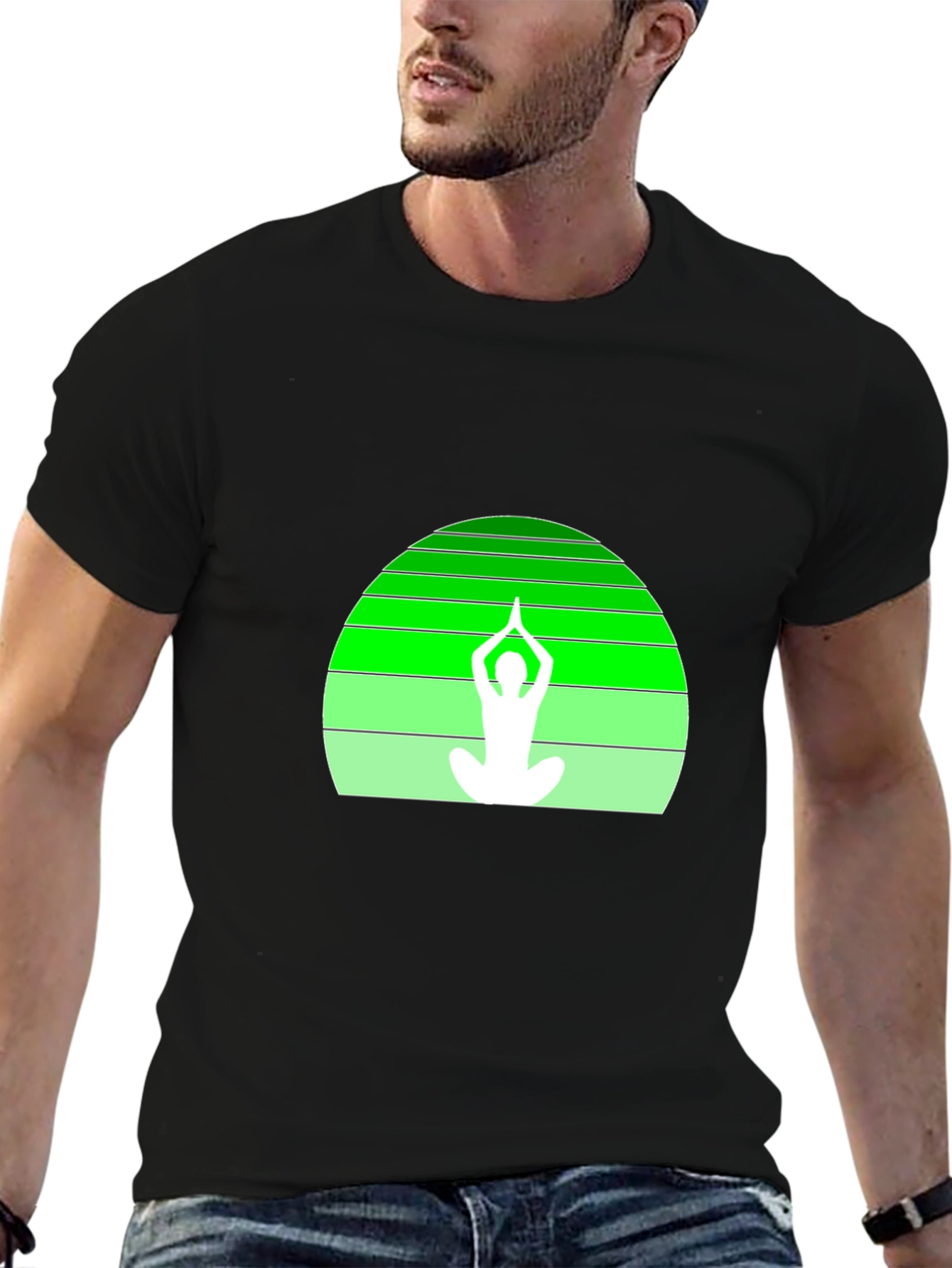 Yoga Silhouette Graphic Tee