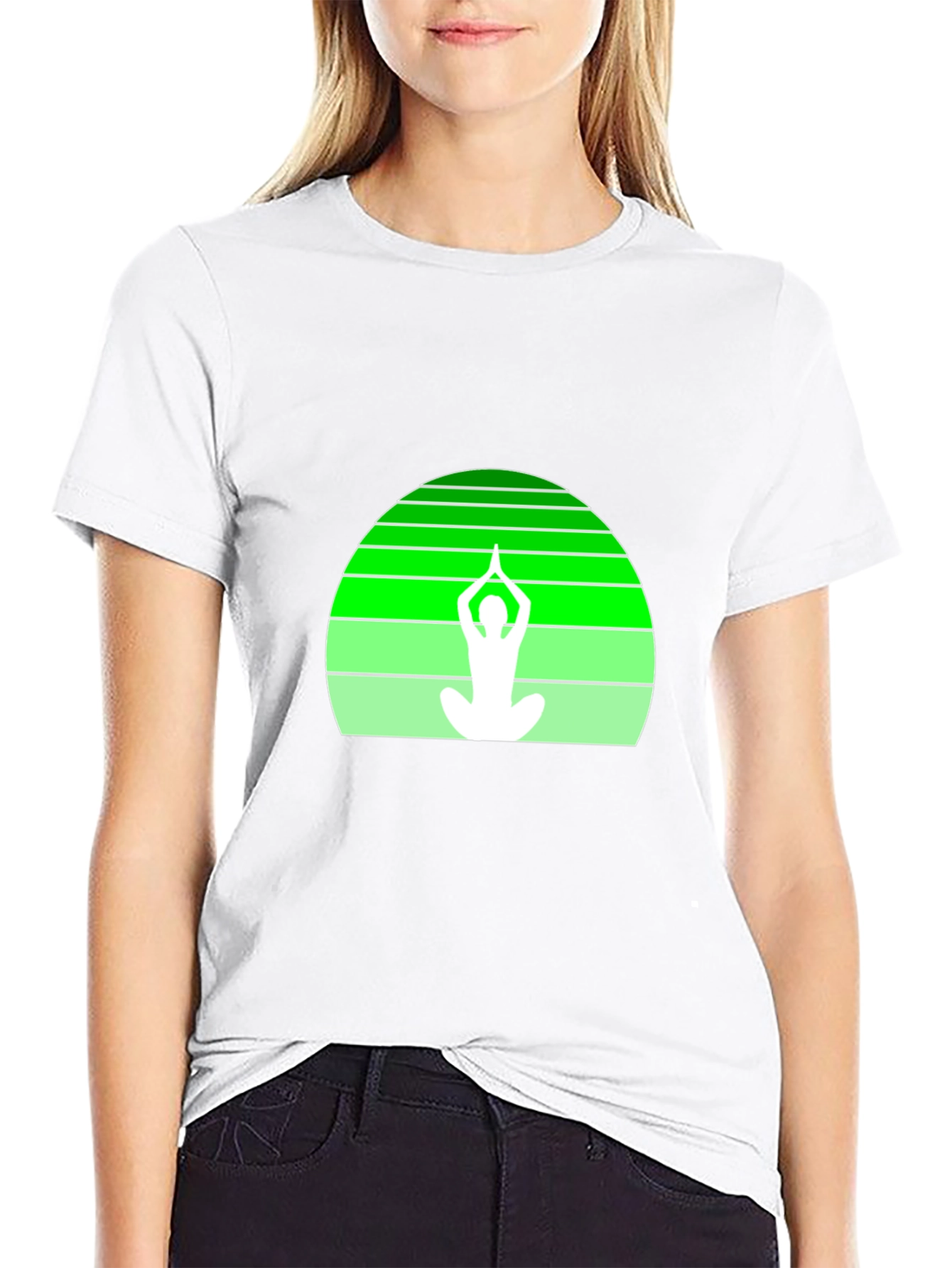 Yoga Silhouette Graphic Tee
