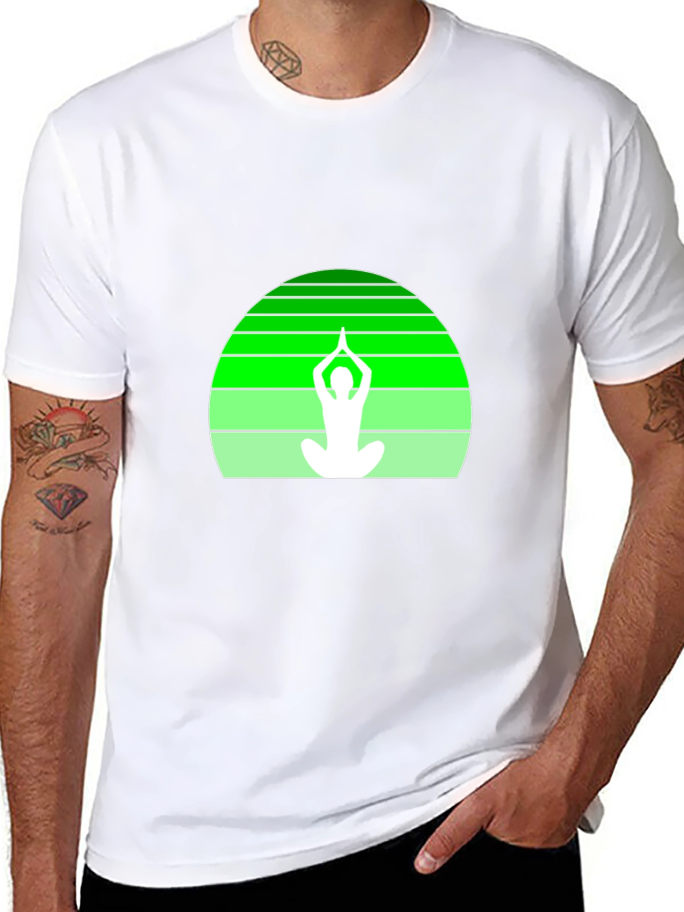 Yoga Silhouette Graphic Tee