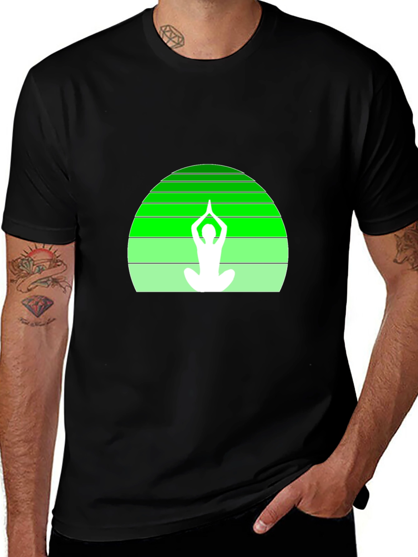 Yoga Silhouette Graphic Tee