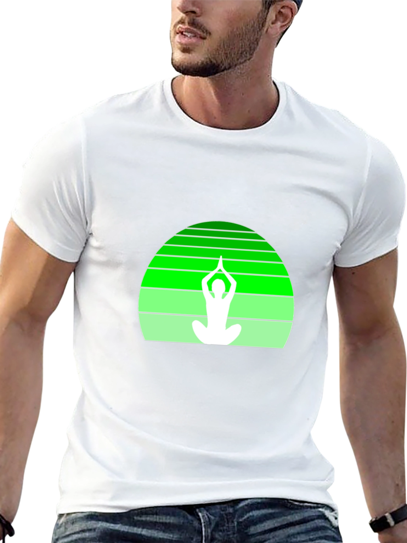 Yoga Silhouette Graphic Tee