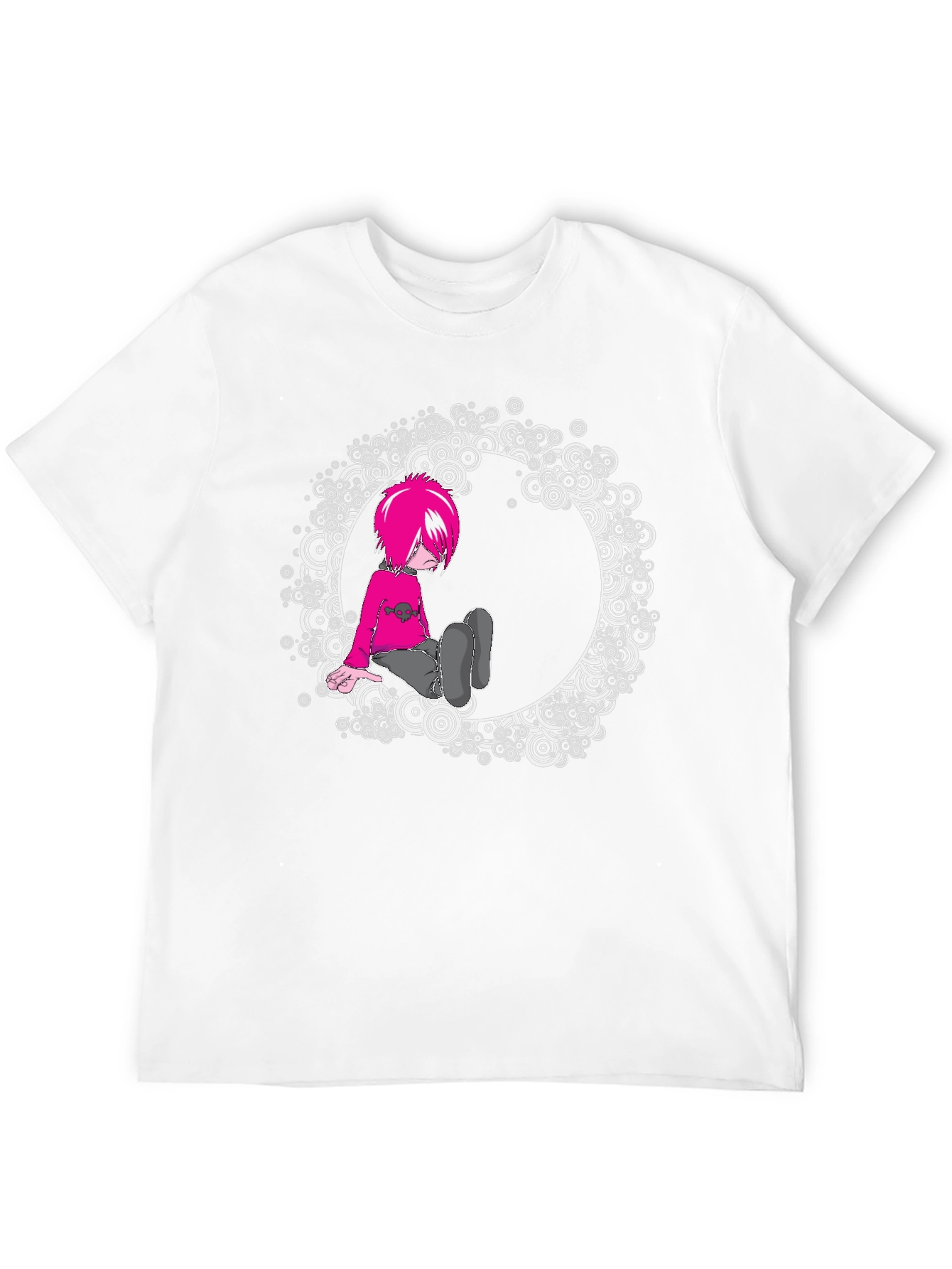 Black T-Shirt with Graphic Design