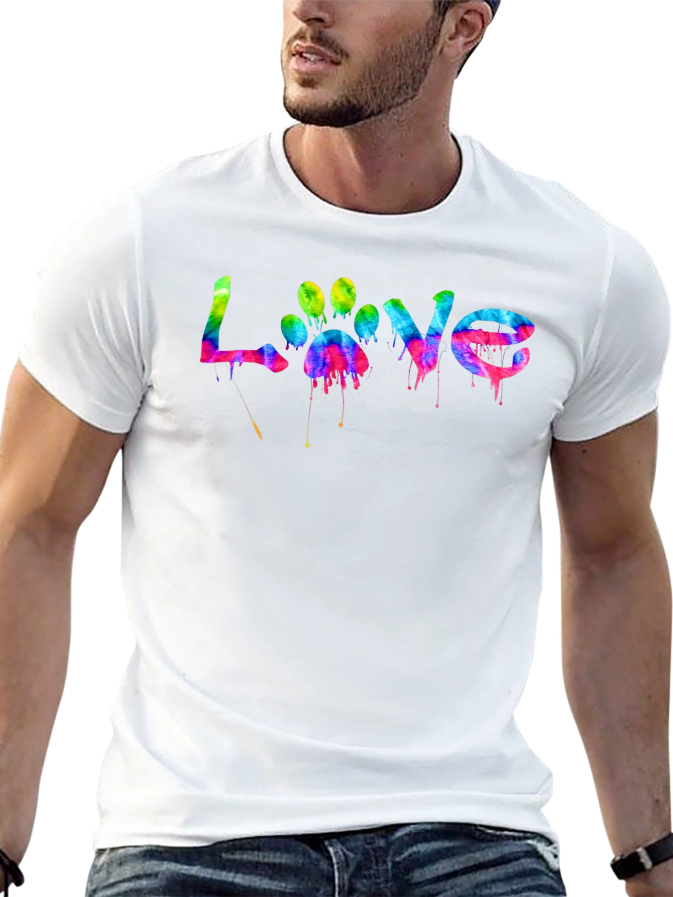 Love Paw Print Graphic Tee