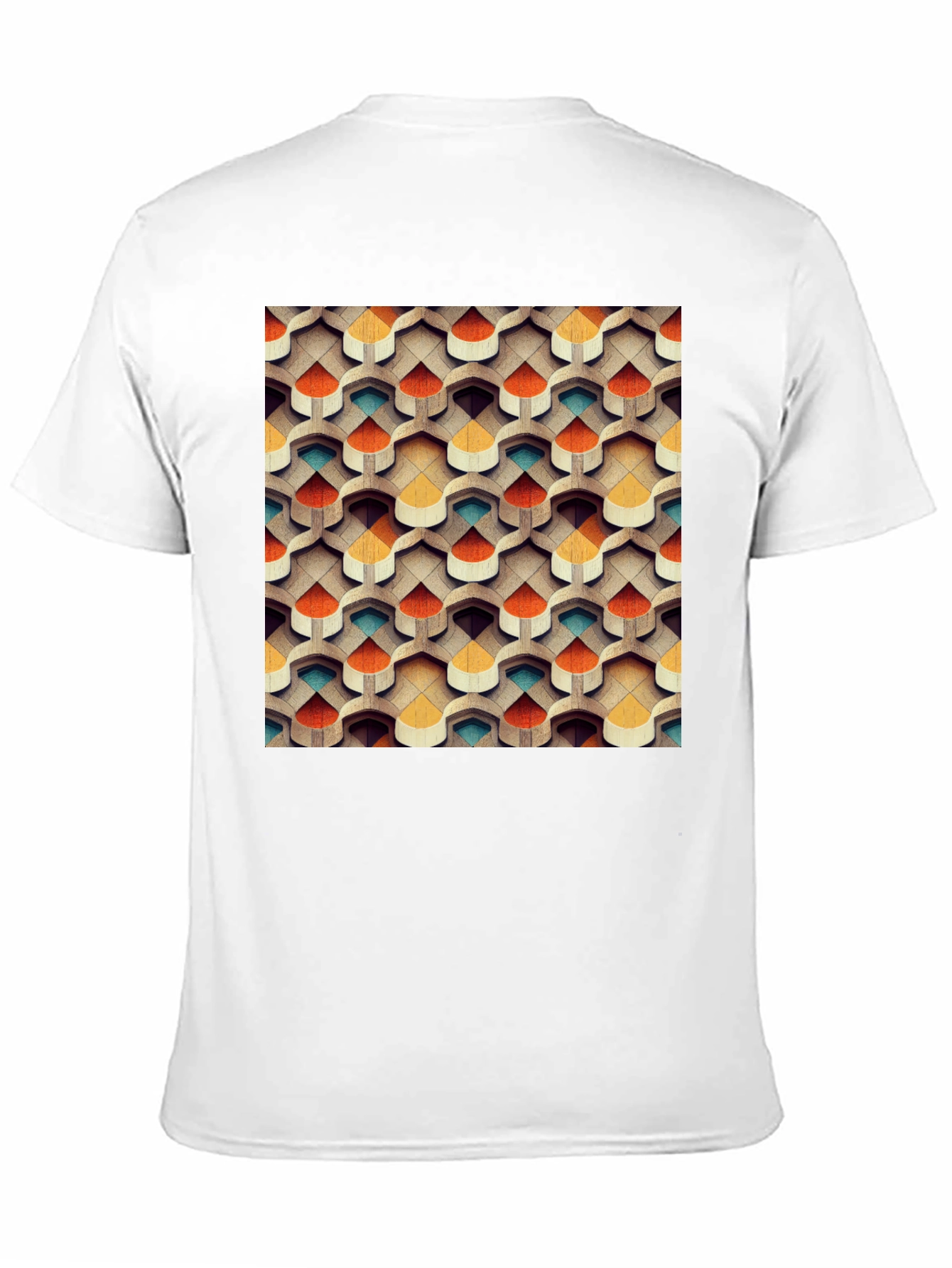 Abstract Geometric Pattern T-Shirt - Modern Design